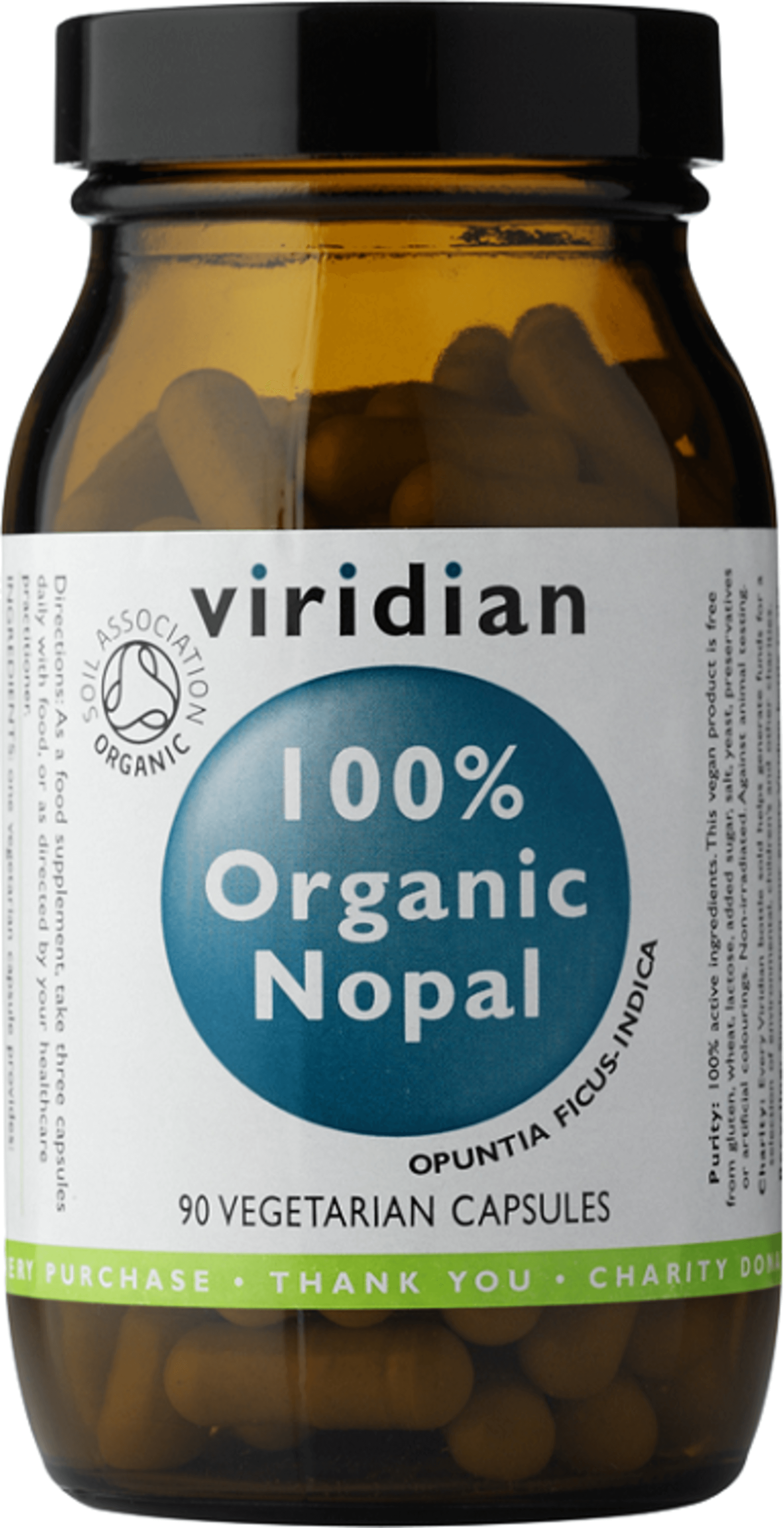 Levně Viridian 100% Organic Nopal 90 kapslí