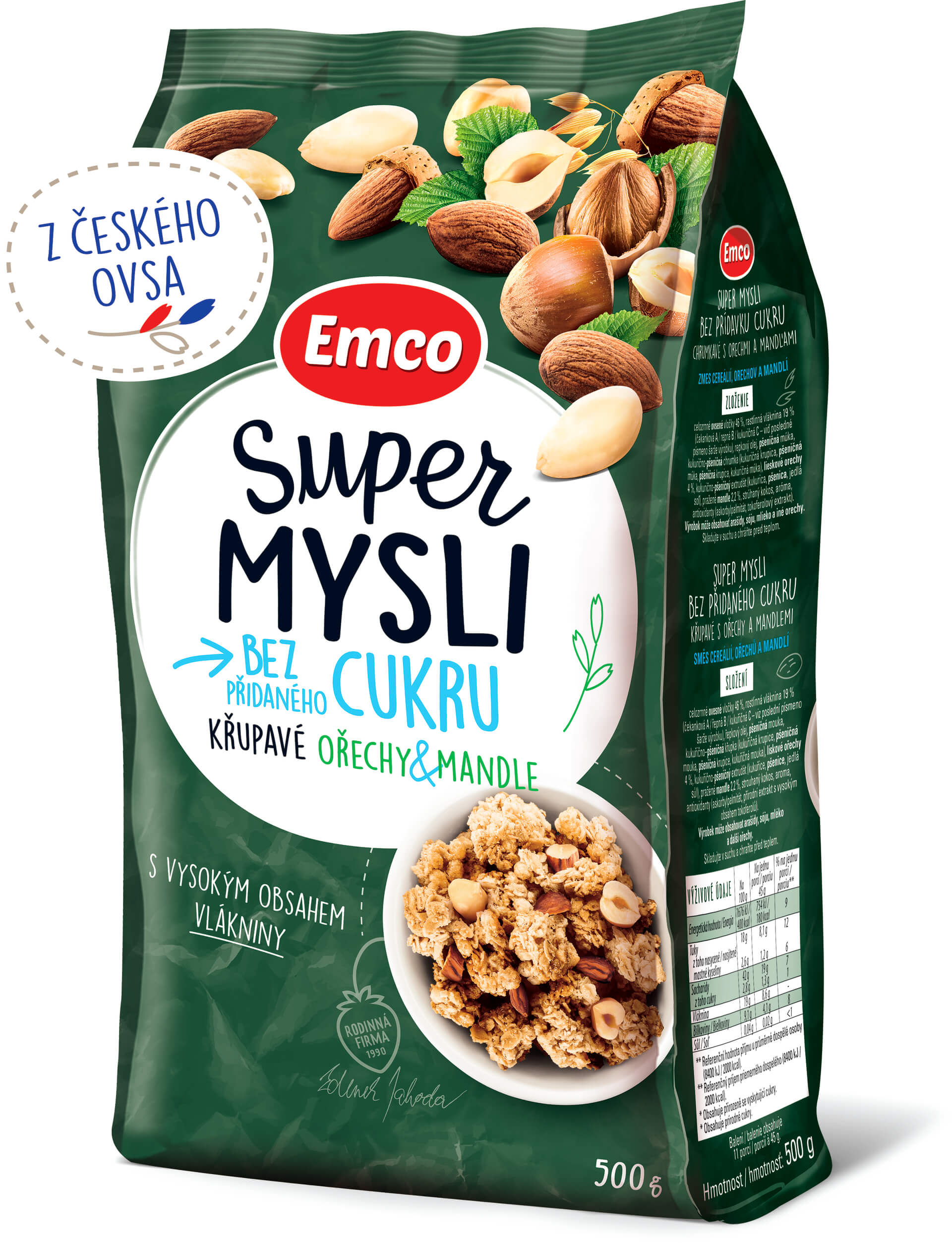 Levně Emco Super mysli ořechy a mandle 500 g