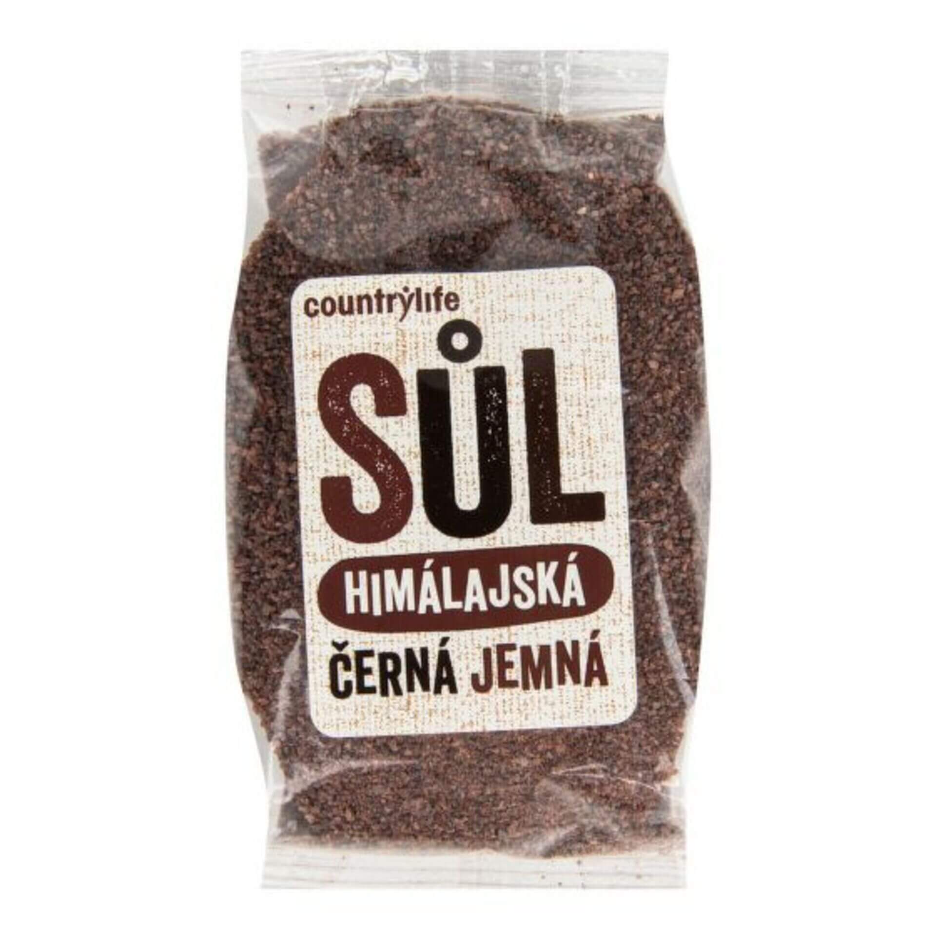 Levně Country Life Sůl himálajská černá jemná 250 g