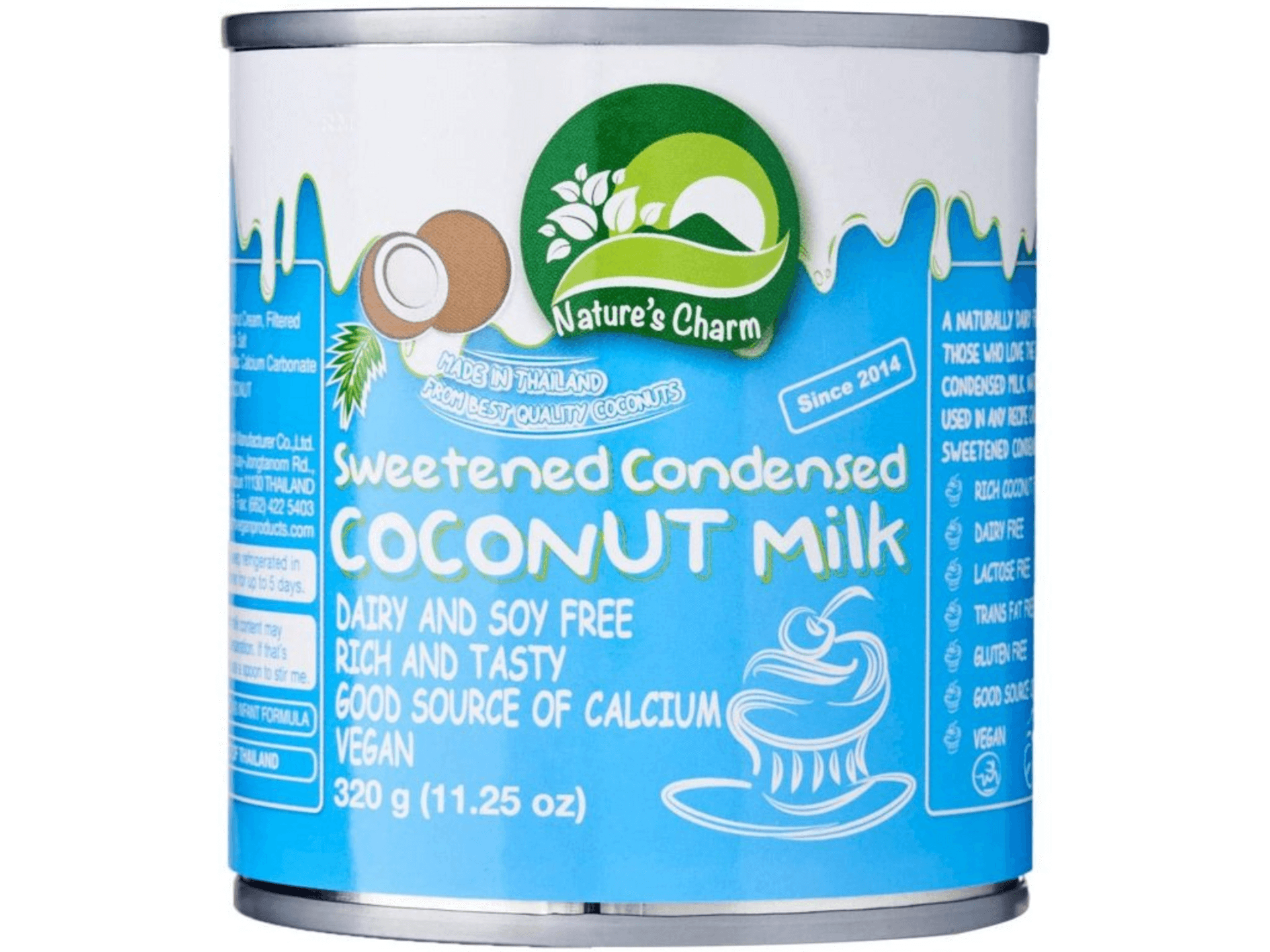 Levně Nature's Charm Slazené kokosové kondenzované mléko 320 g