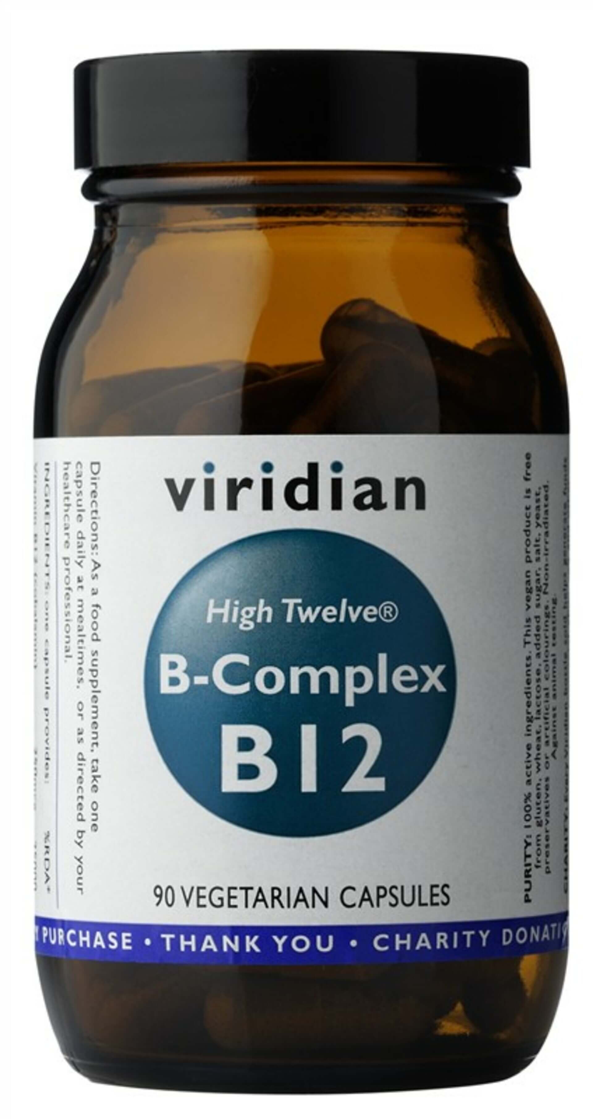 Levně Viridian B-Complex B12 High Twelwe® 90 kapslí