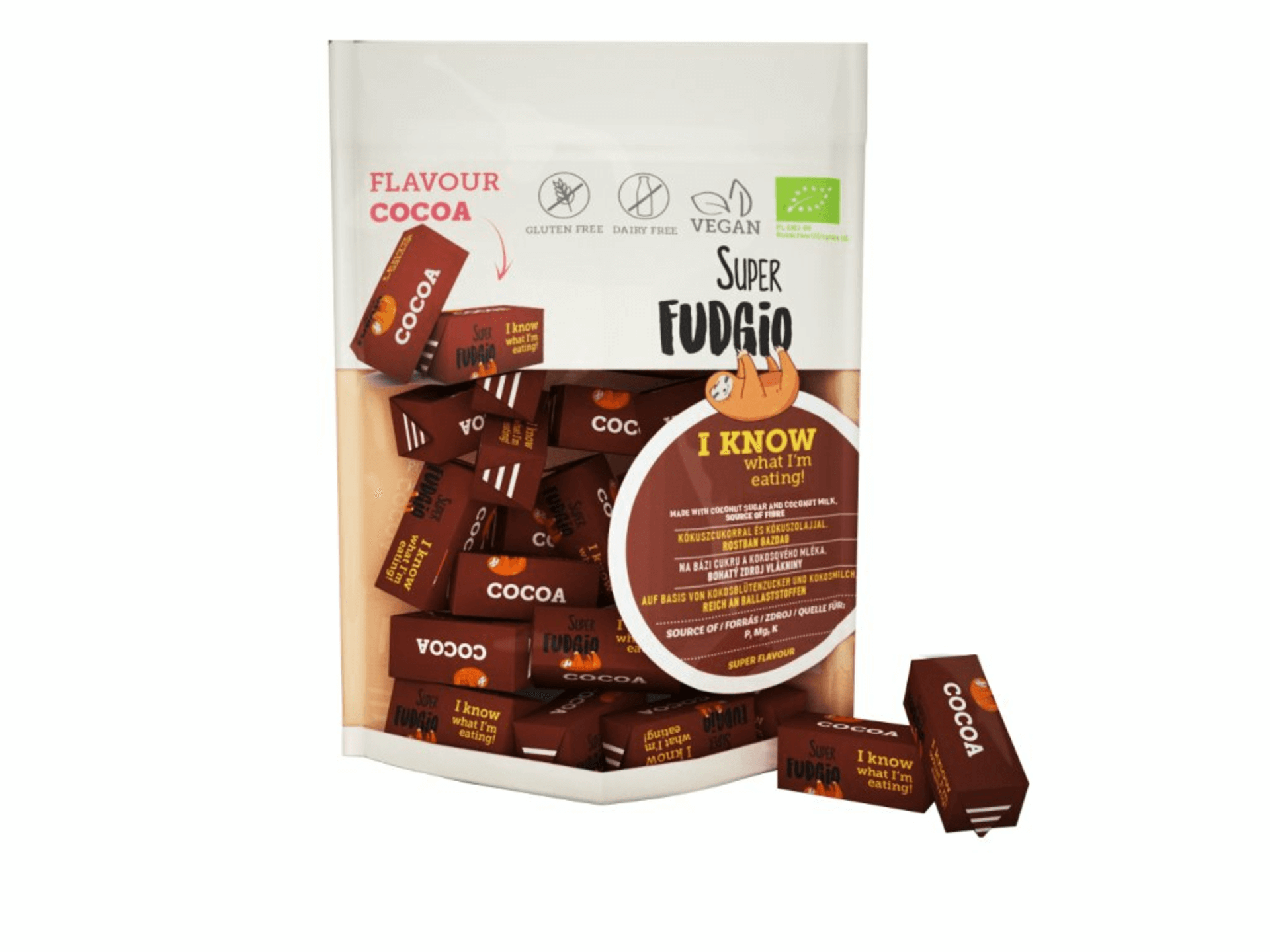Levně Super Fudgio Veganské karamely – kakao BIO 150 g