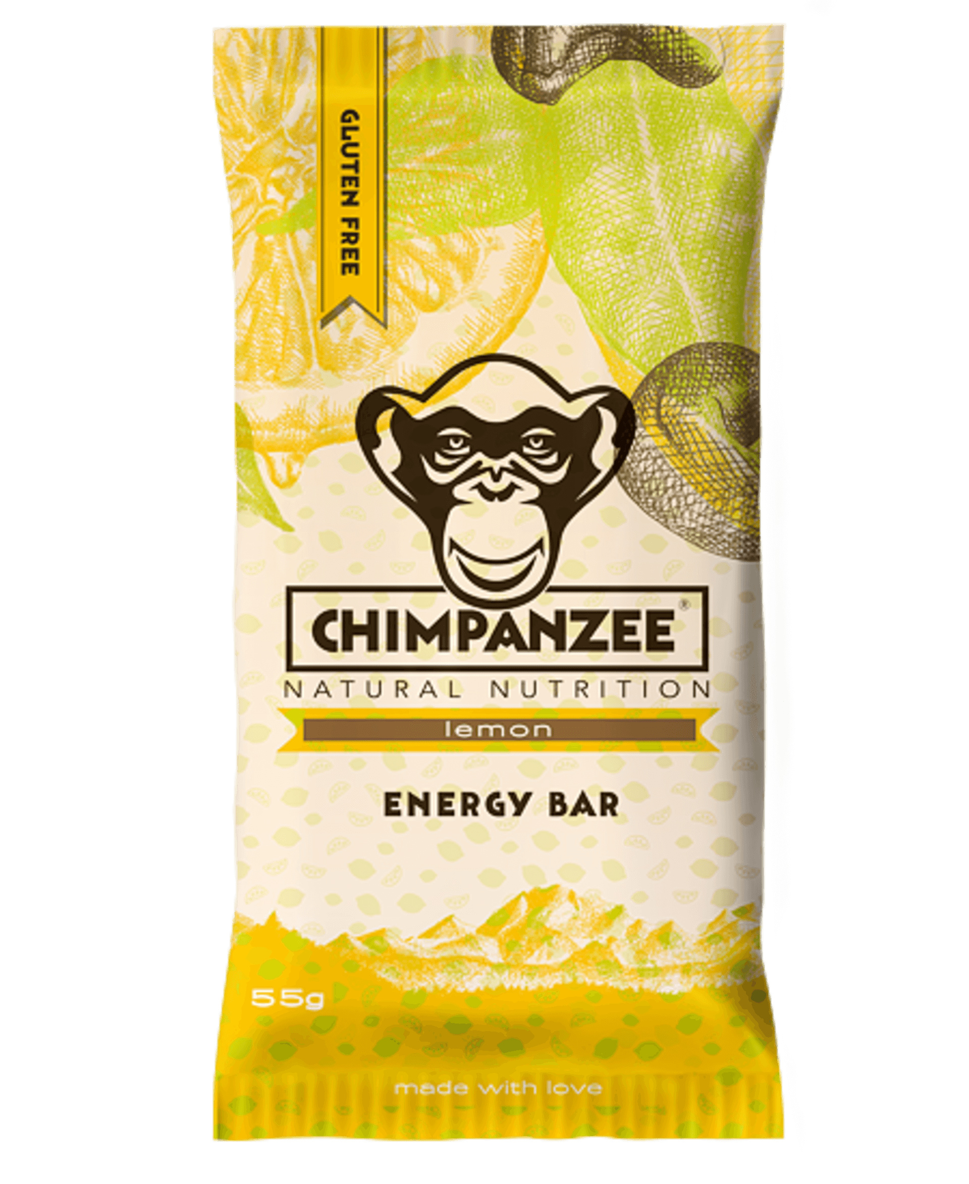 Levně Chimpanzee Energy bar citron 55 g