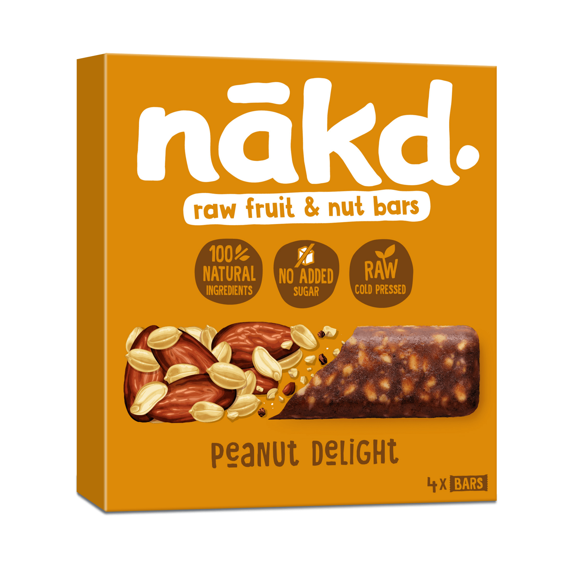 Levně Nakd Peanut delight 4 x 35 g