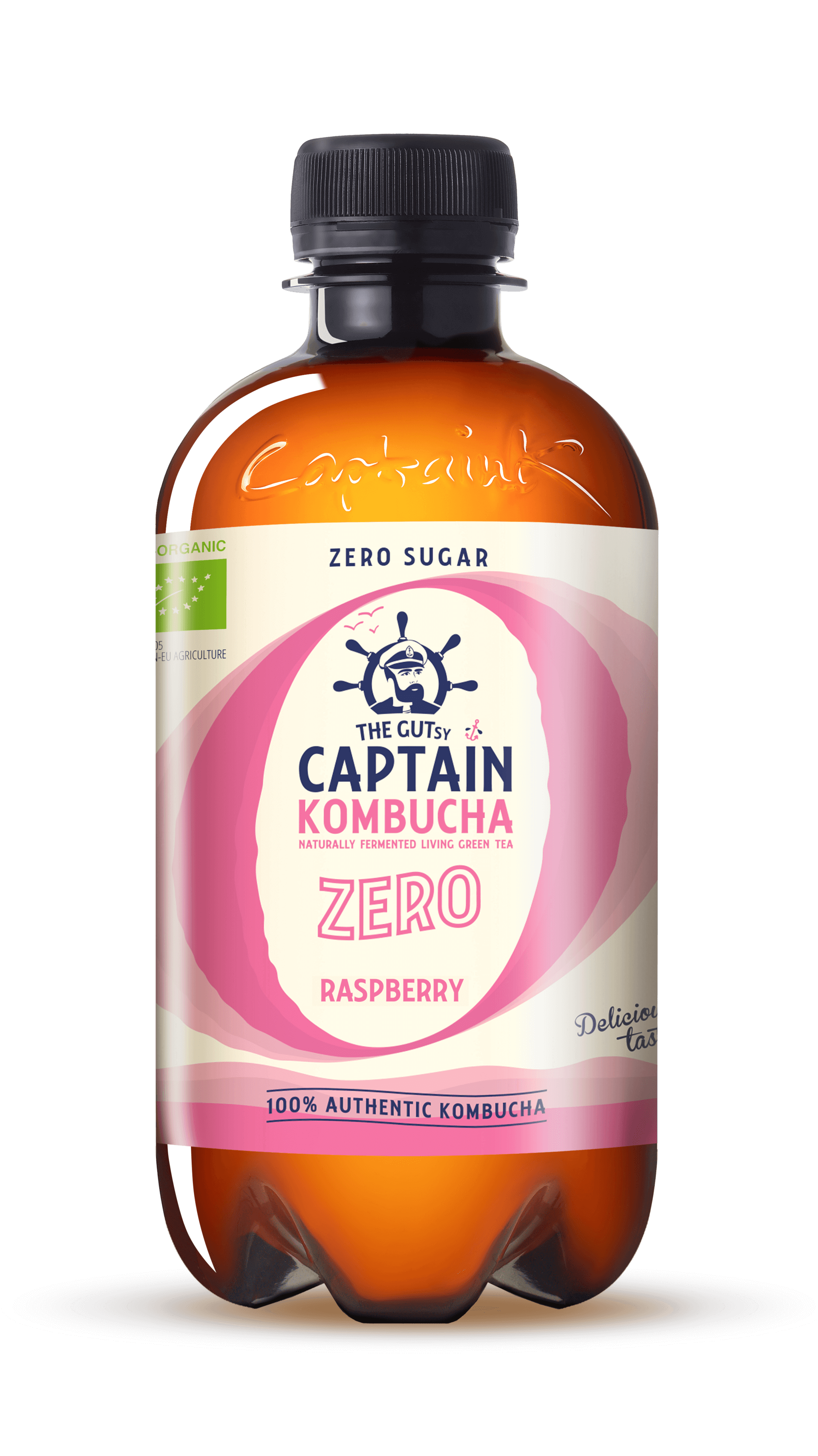 Captain Kombucha ZERO malina 400 ml
