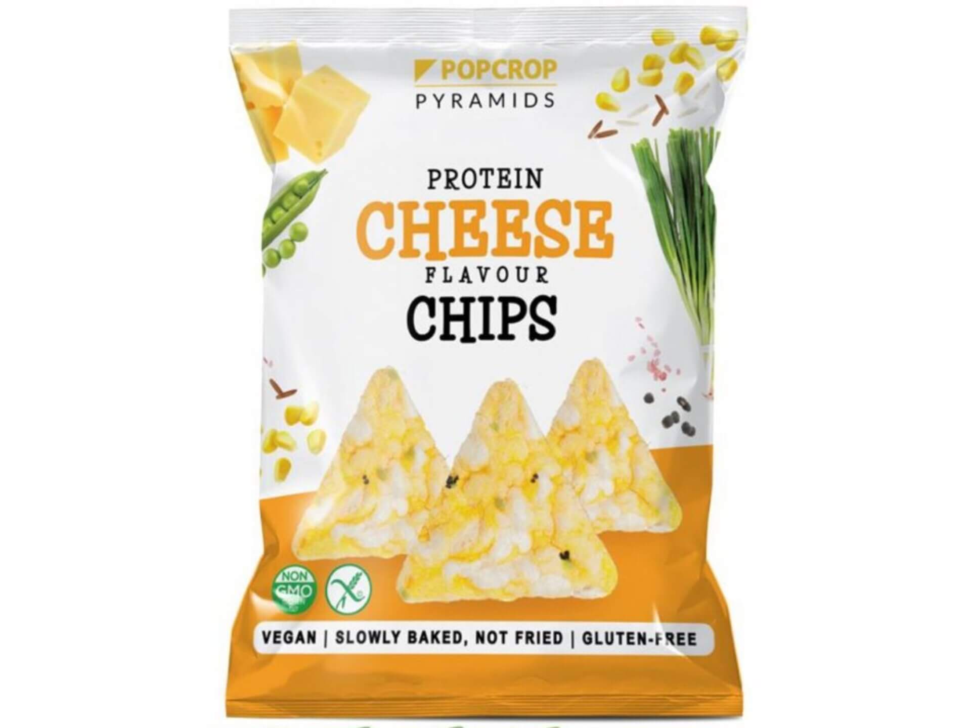 Levně Popcrop Proteinové chipsy se sýrovo-cibulovou příchutí 60 g
