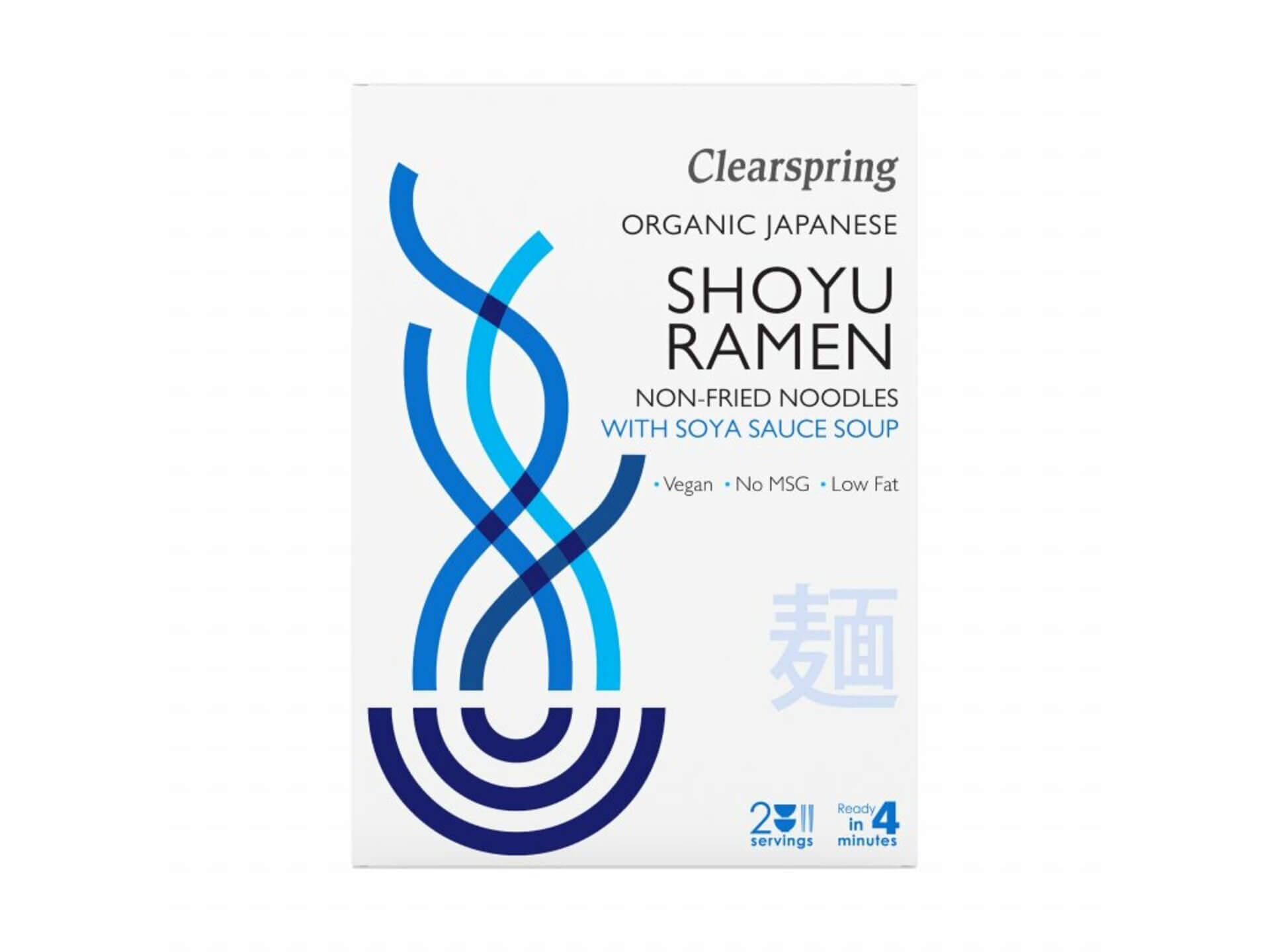 Levně Clearspring Shoyu Ramen japonská nudlová polévka se sójovou omáčkou BIO 2 x 105 g