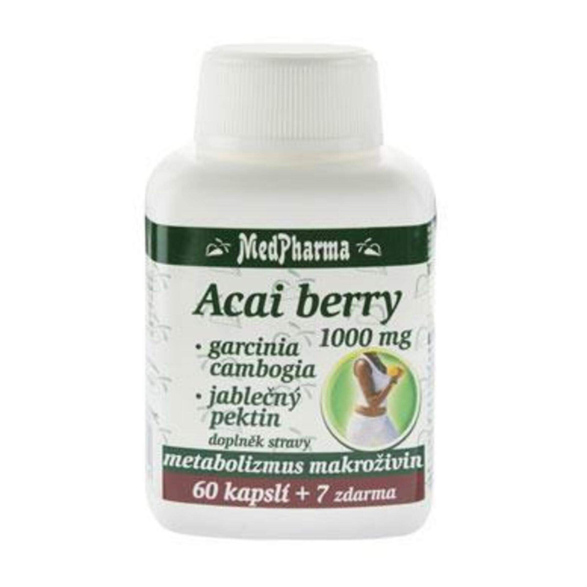 Levně MedPharma Acai berry 250 mg+garcinia cambogia+pektin 67 tab