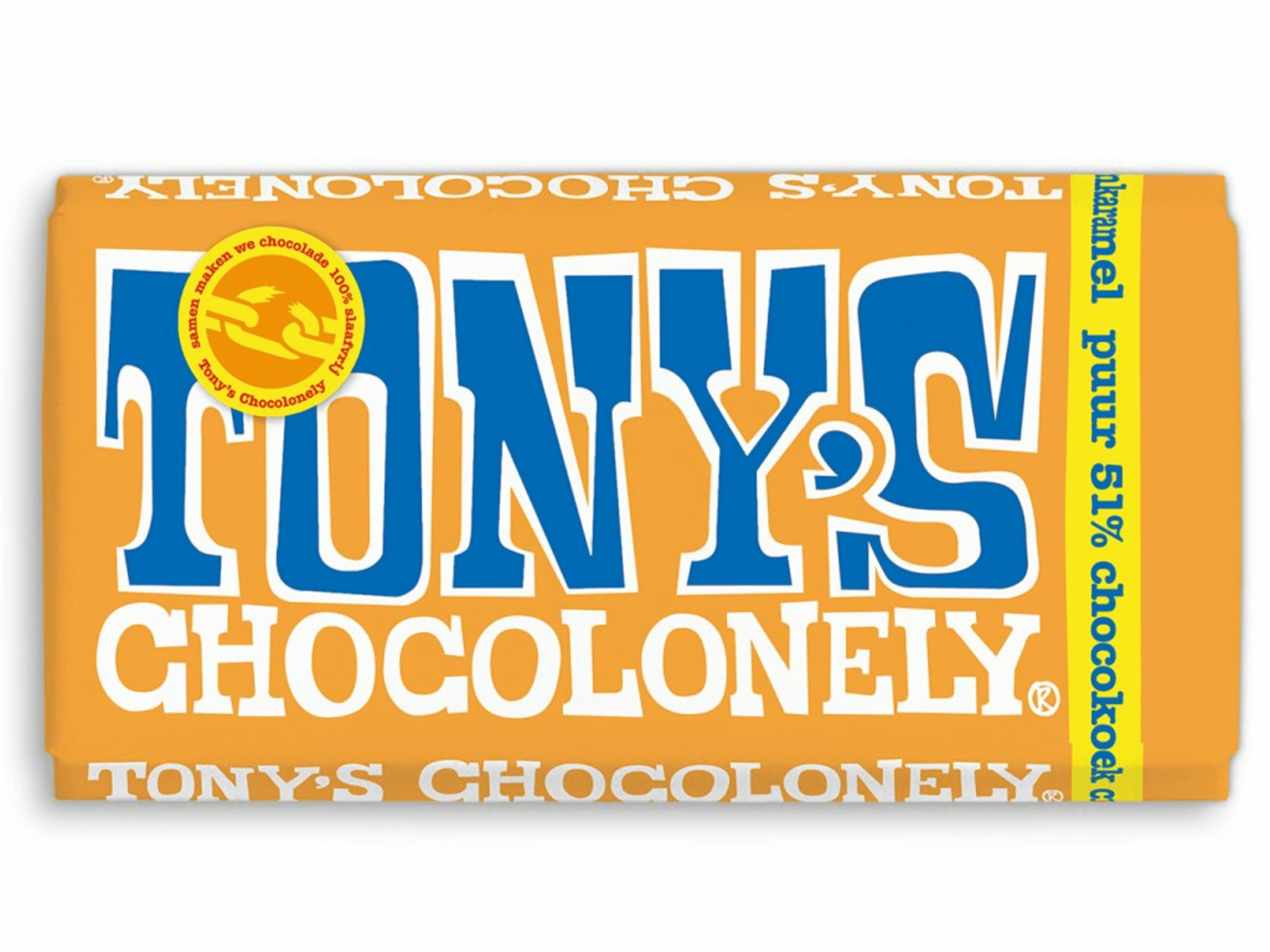 Levně Tony’s Chocolonely Hořká čokoláda, kakaový dort, karamel a citron 180 g