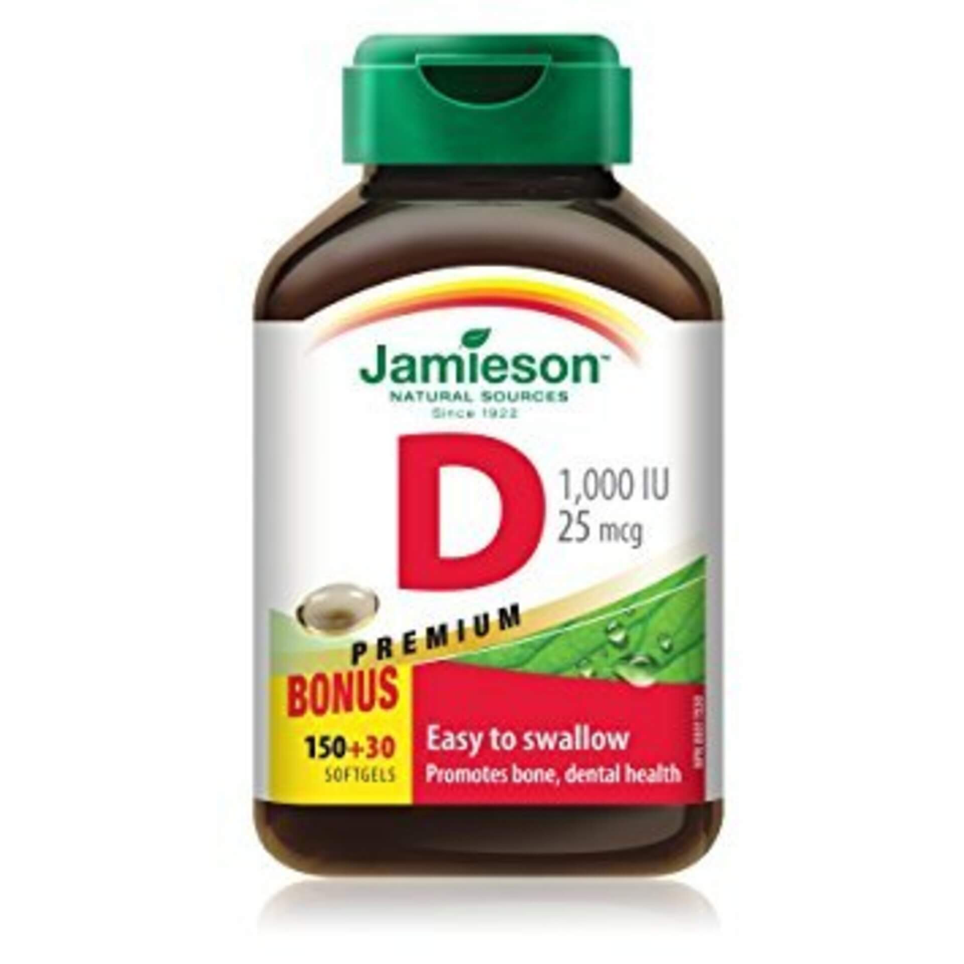 Levně Jamieson Vitamín D3 1000 IU 180 kapslí