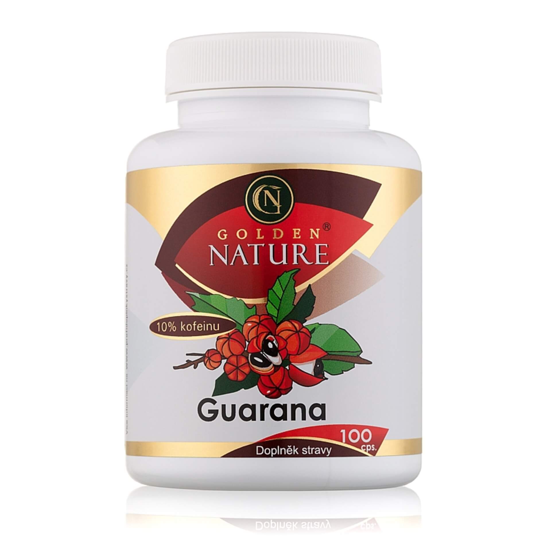 Levně Golden Nature Guarana 10 % kofeinu 100 tablet