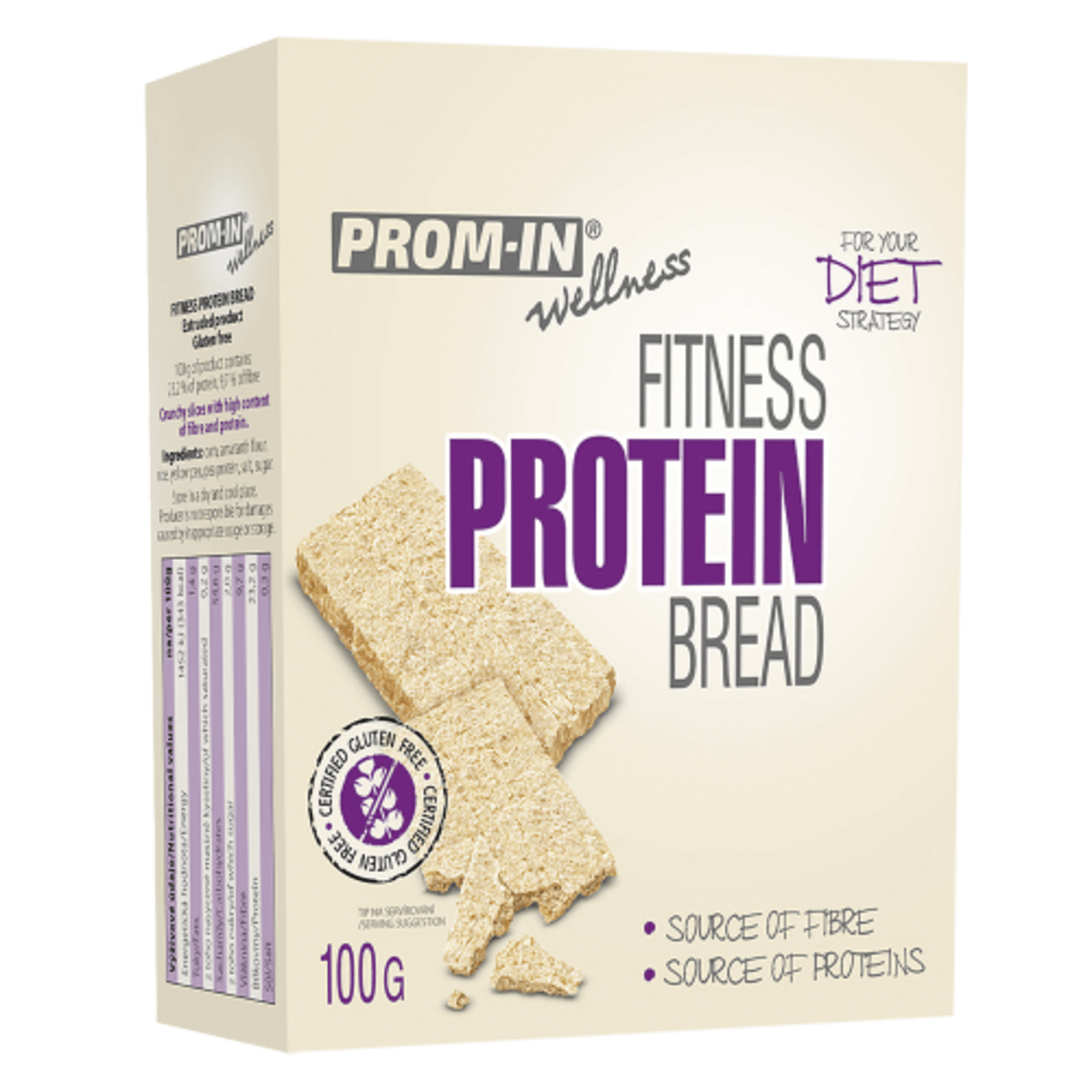 Levně Prom-IN Proteinový chléb fitness 100 g
