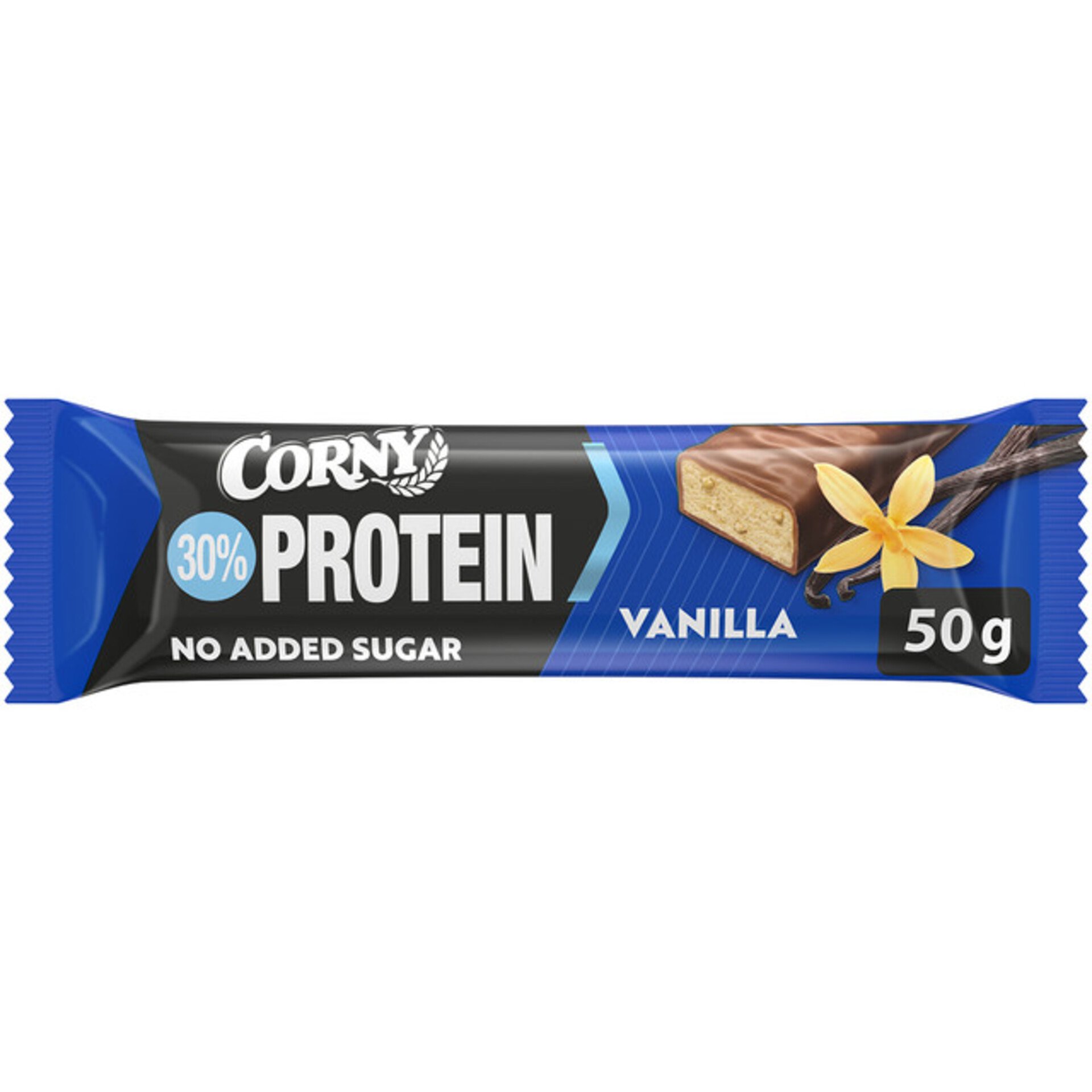 Levně Corny Protein 30% proteinová tyčinka vanilka 50 g