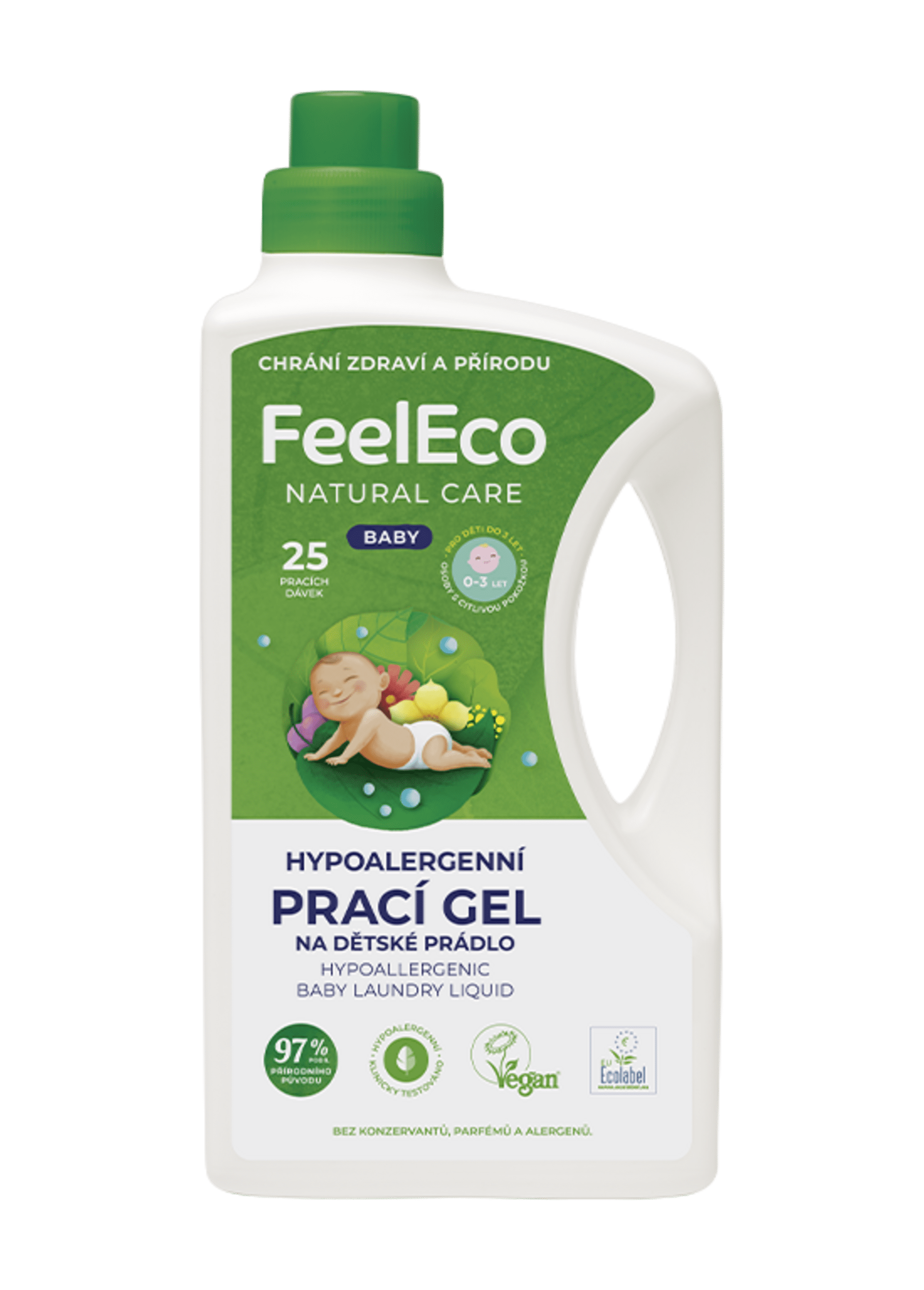 Levně Feel Eco Prací gel na dětské prádlo Baby 1,5 l