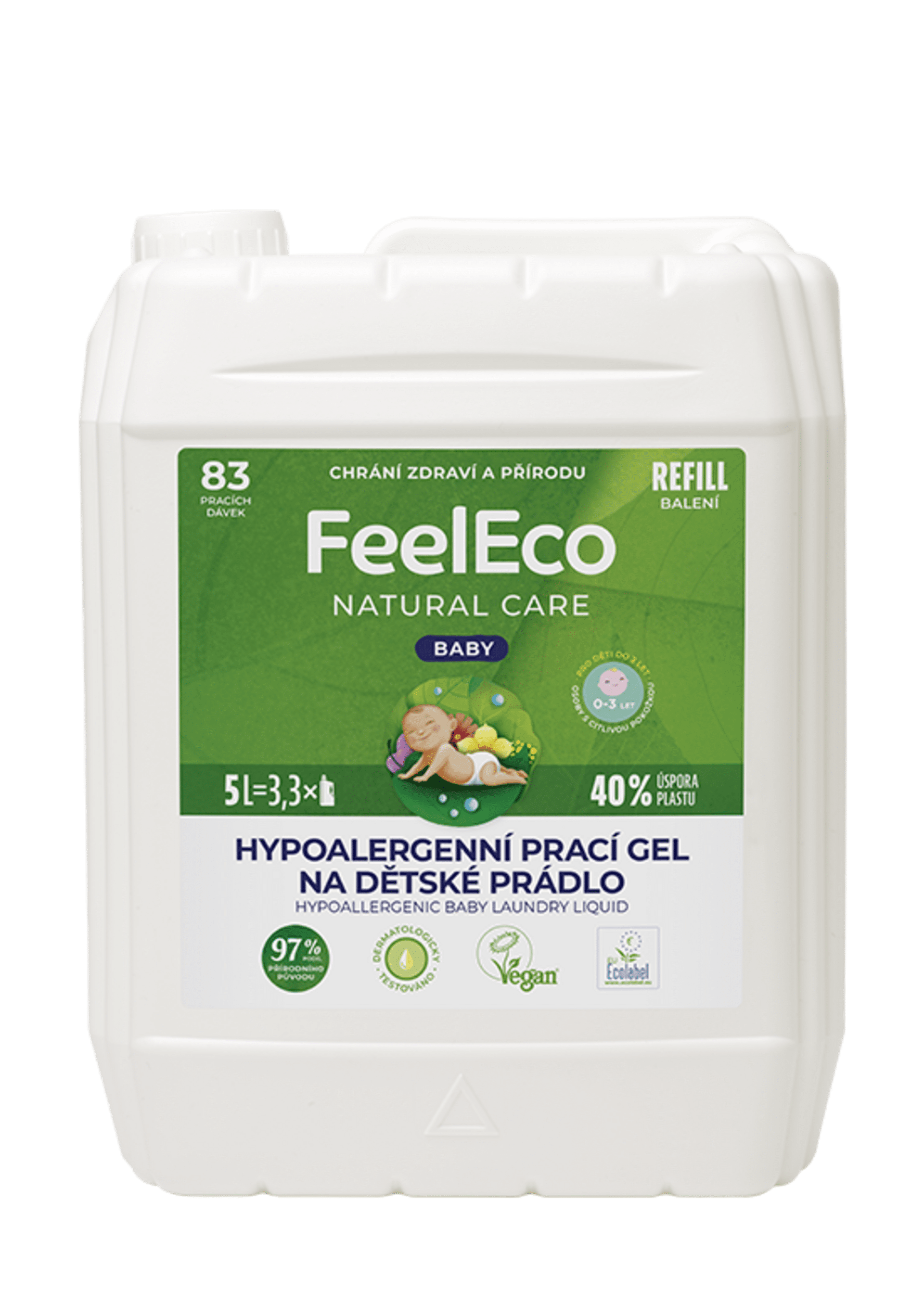 Feel Eco Prací gel na dětské prádlo Baby 5 l