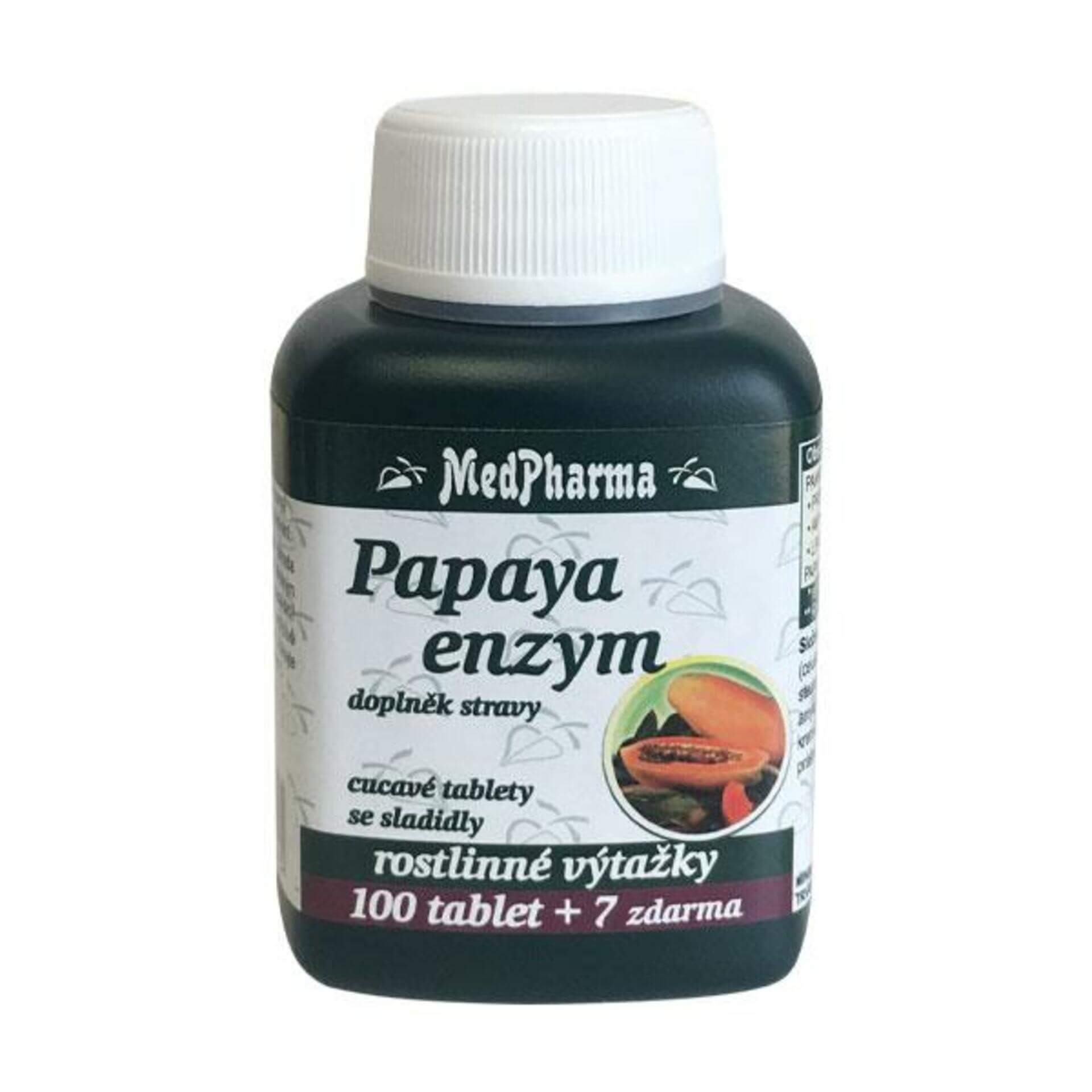 Levně MedPharma Papaya enzym 107 tablet