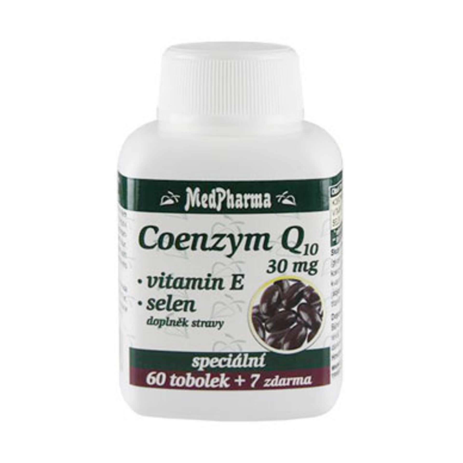 Levně MedPharma Coenzym Q10 30 mg +vit E+selen 67 tablet