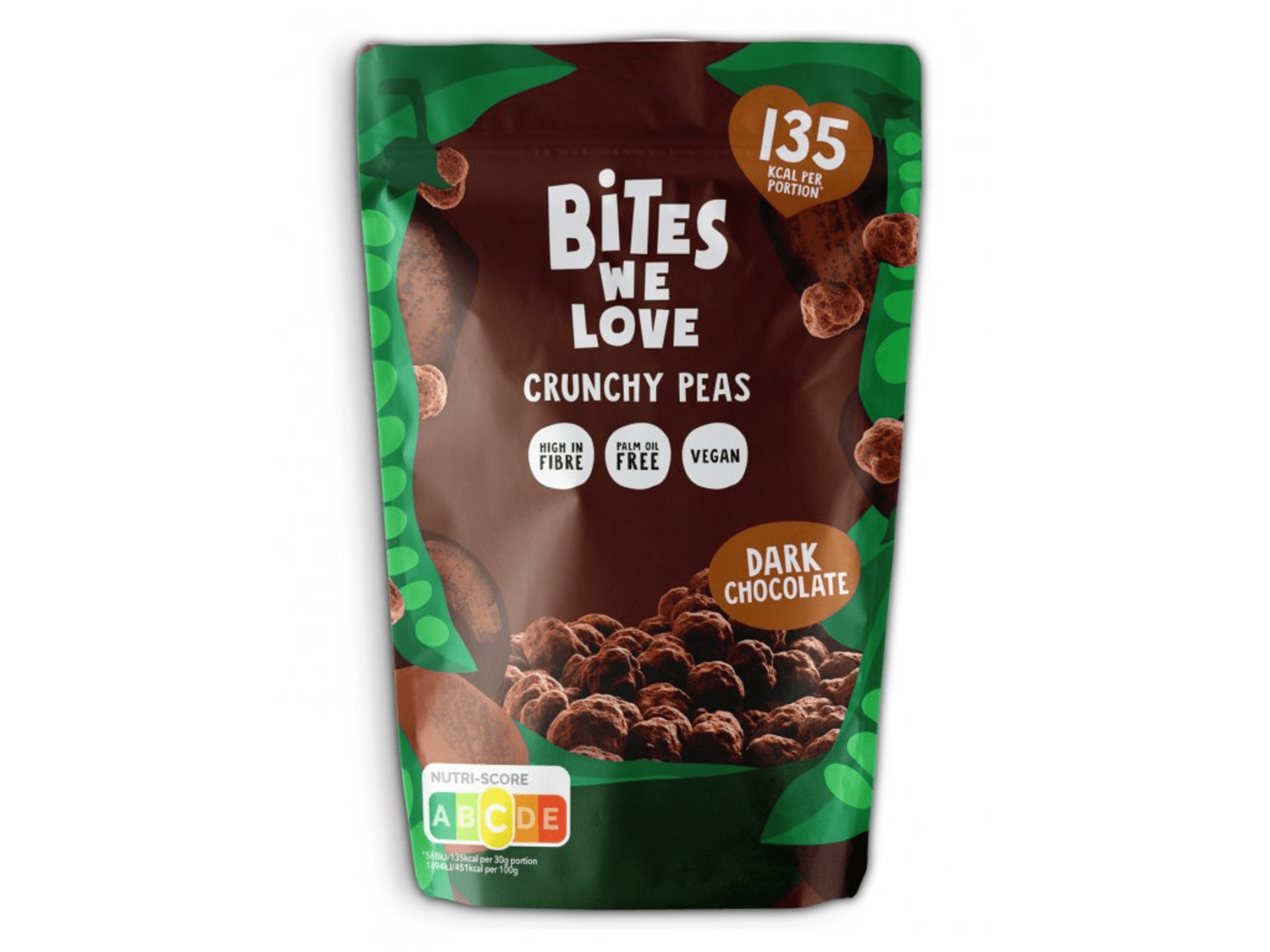 Bites we love Křupavý hrách, hořká čokoláda 100 g