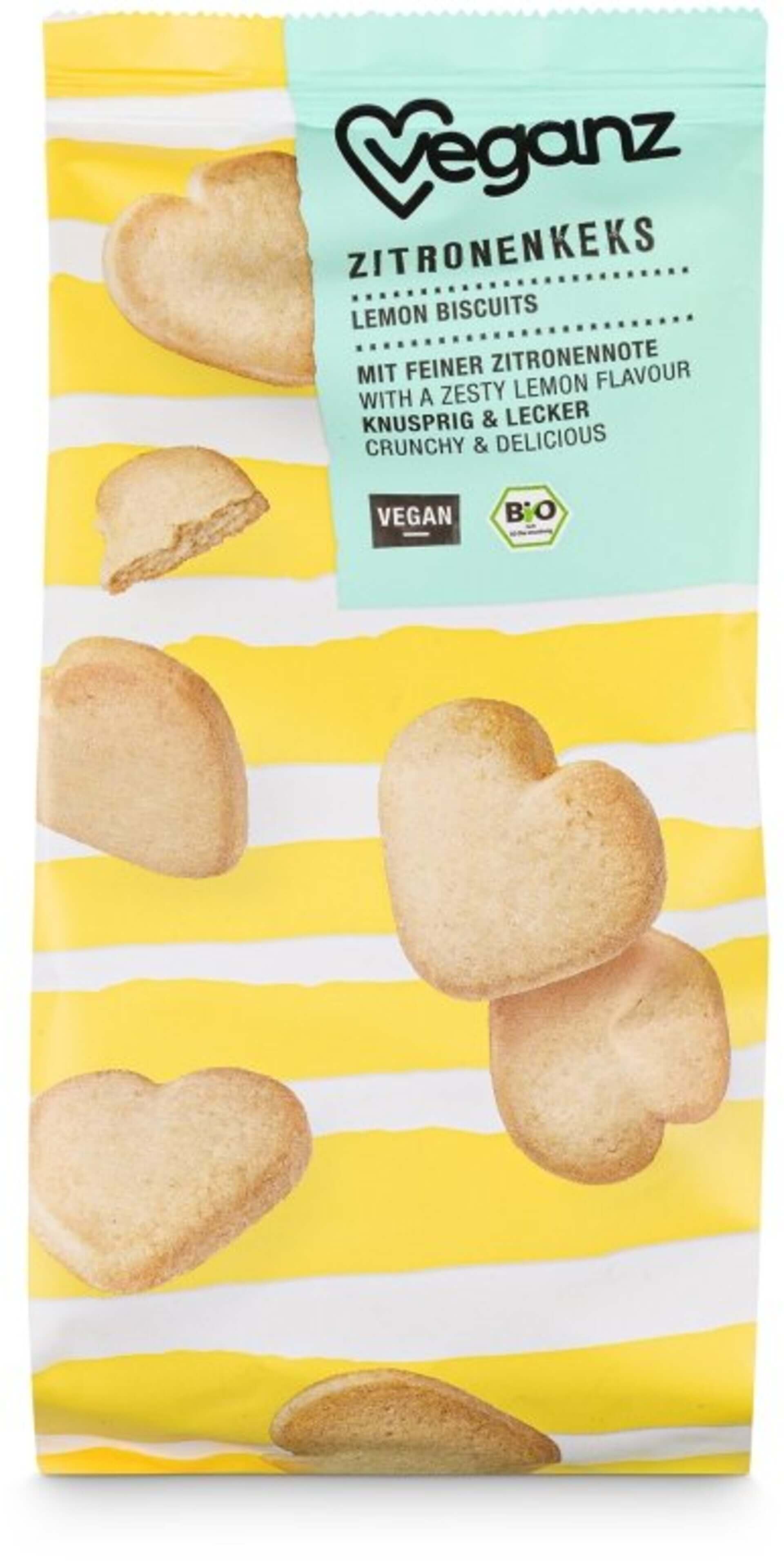 Veganz Citronové sušenky BIO 150 g