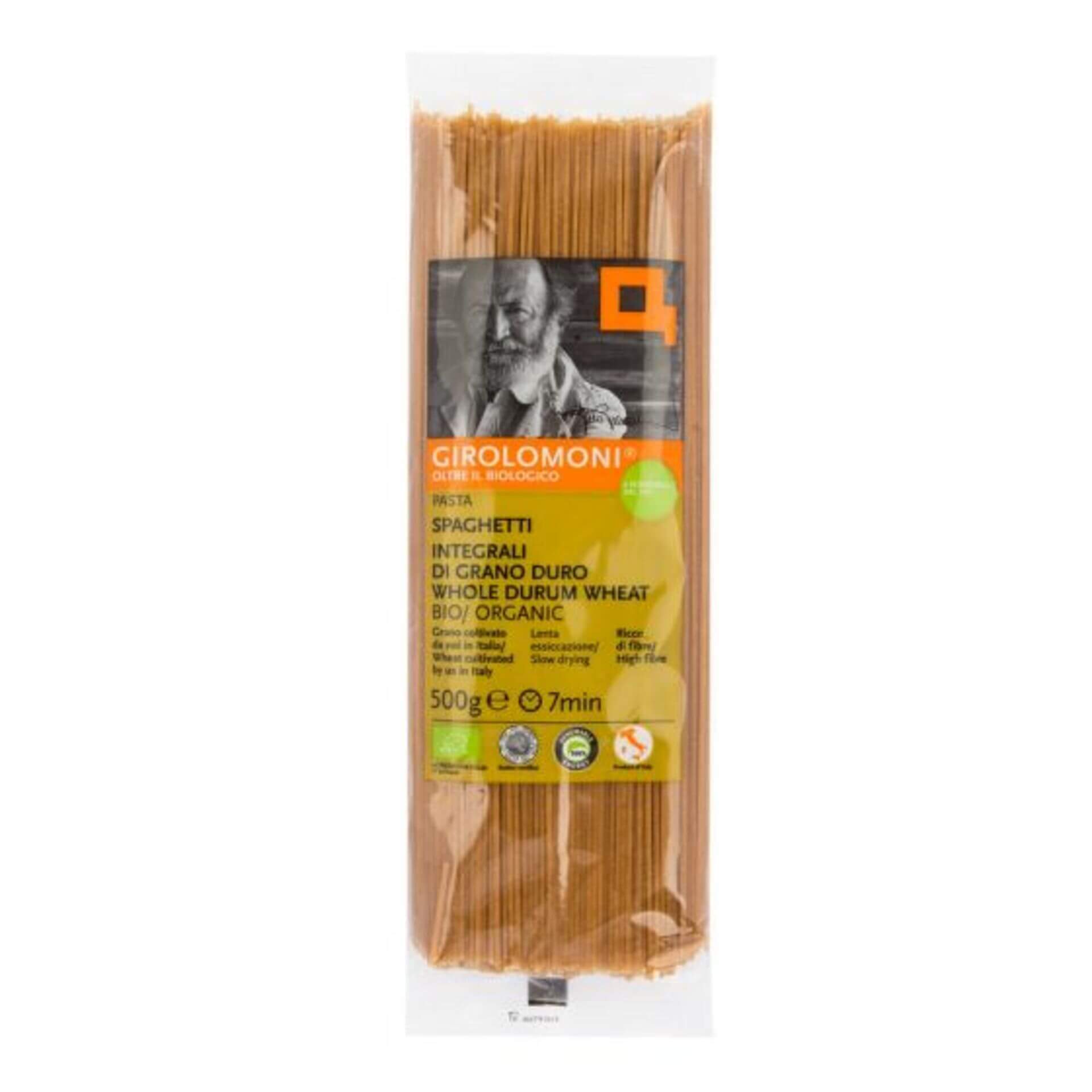 Levně Girolomoni Těstoviny špagety celozrnné semolinové BIO 500 g