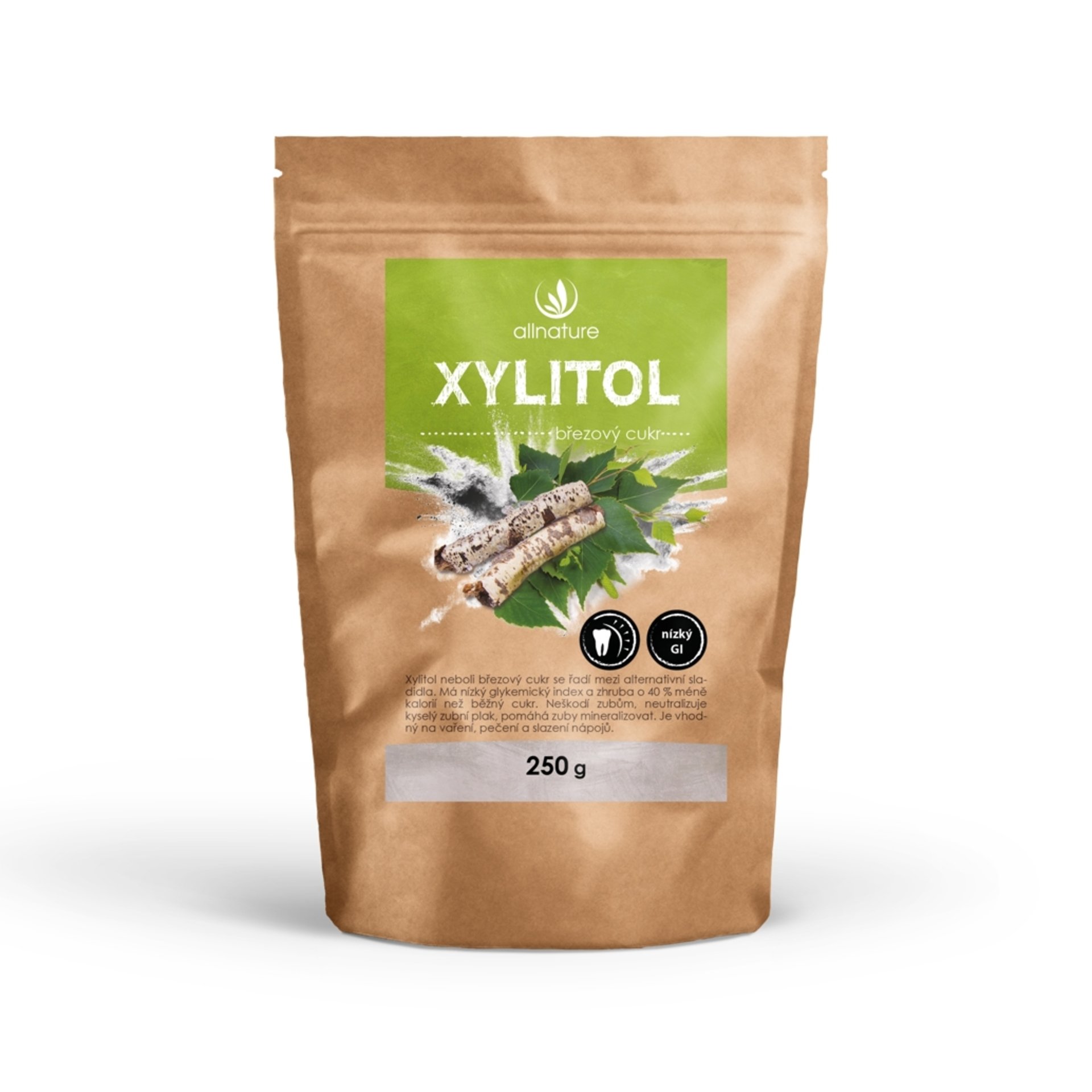 Levně Allnature xylitol - březový cukr 250 g