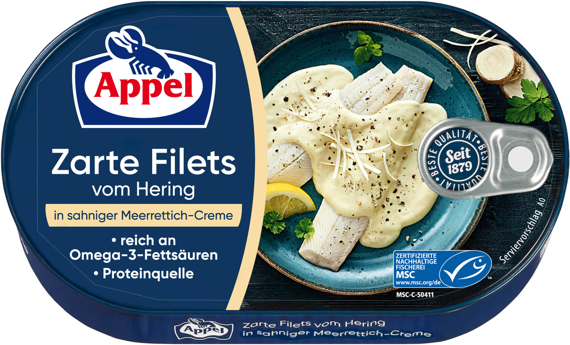 Levně Appel Filety sleďové ve smetanovo - křenové omáčce 200 g
