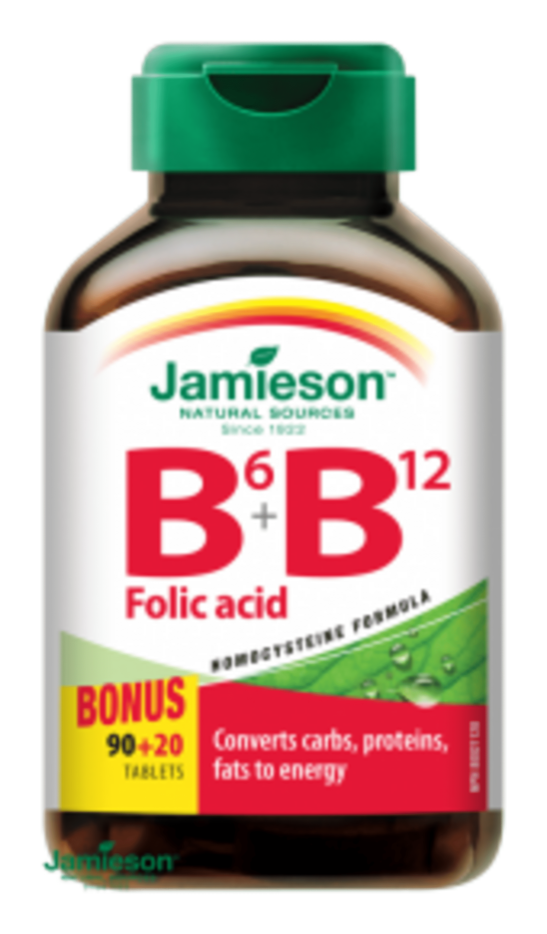 Jamieson Vitamíny B6, B12 a kyselina listová 110 tablet