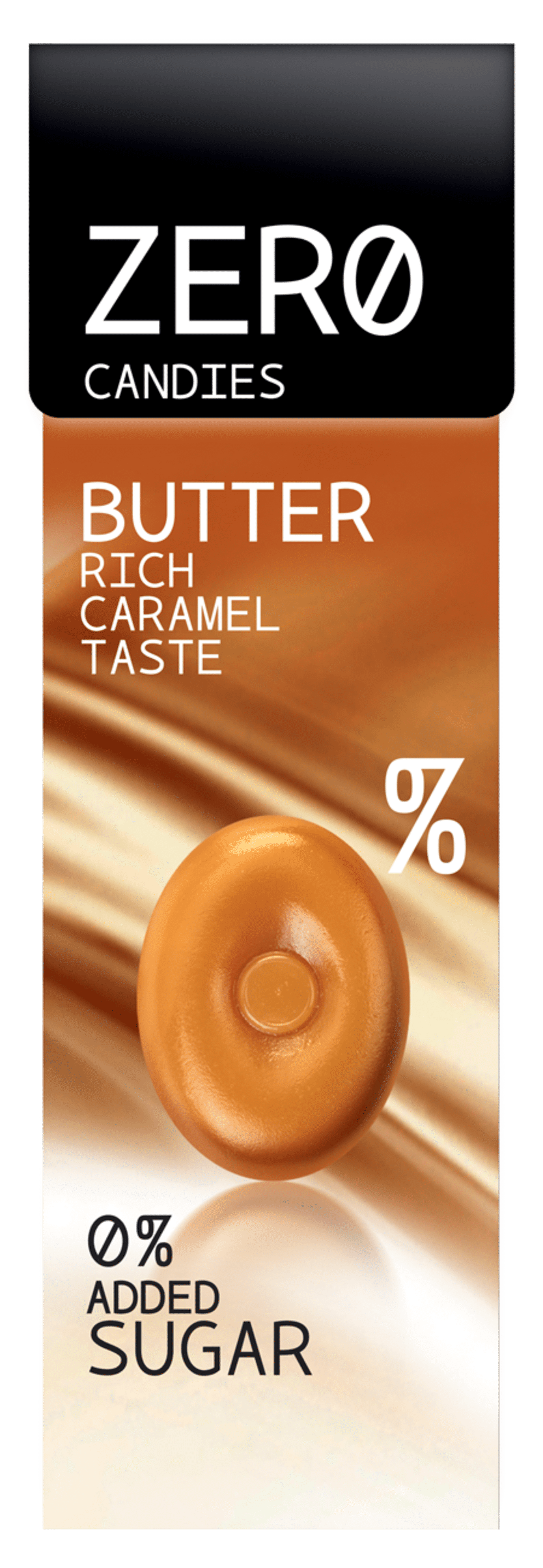 Levně Bombus ZERO Candies Butter Caramel – bonbony bez cukru 30 g