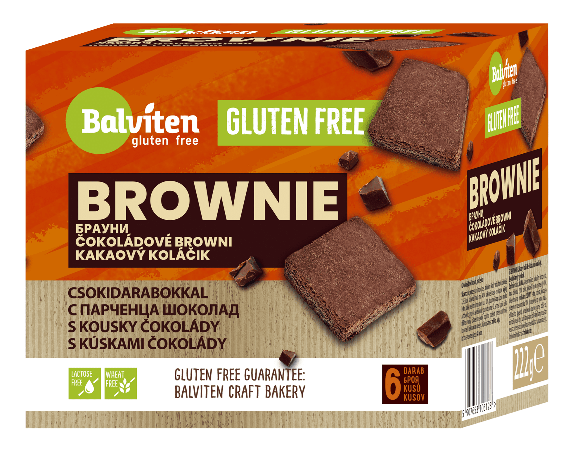 Levně Balviten Brownie bez lepku krabička 222 g