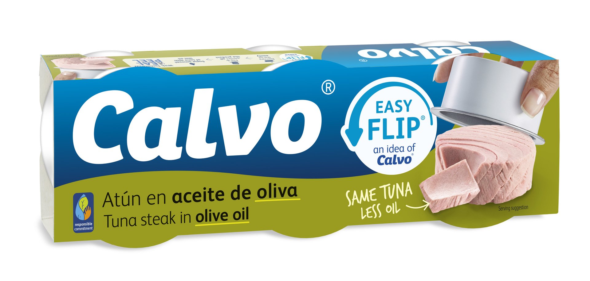 Levně Calvo Tuňák v olivovém oleji 3x65 g