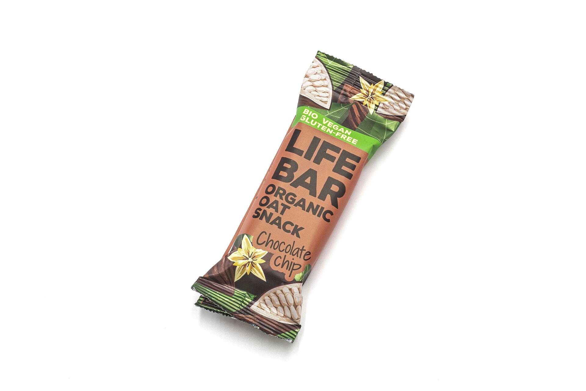 Levně Lifefood Lifebar Oat snack s kousky čokolády BIO 40 g
