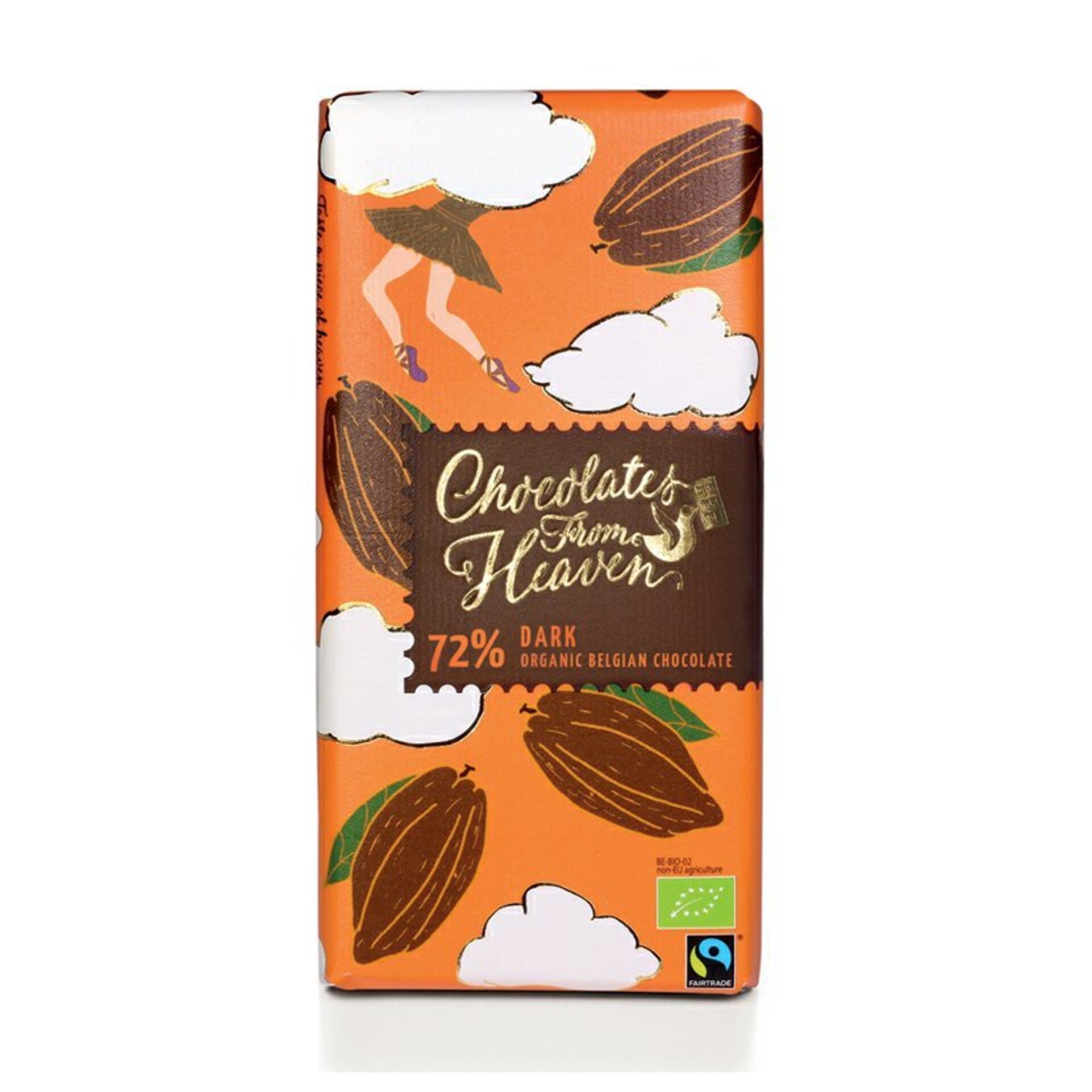 Levně Chocolates From Heaven Hořká čokoláda 72% BIO 100 g