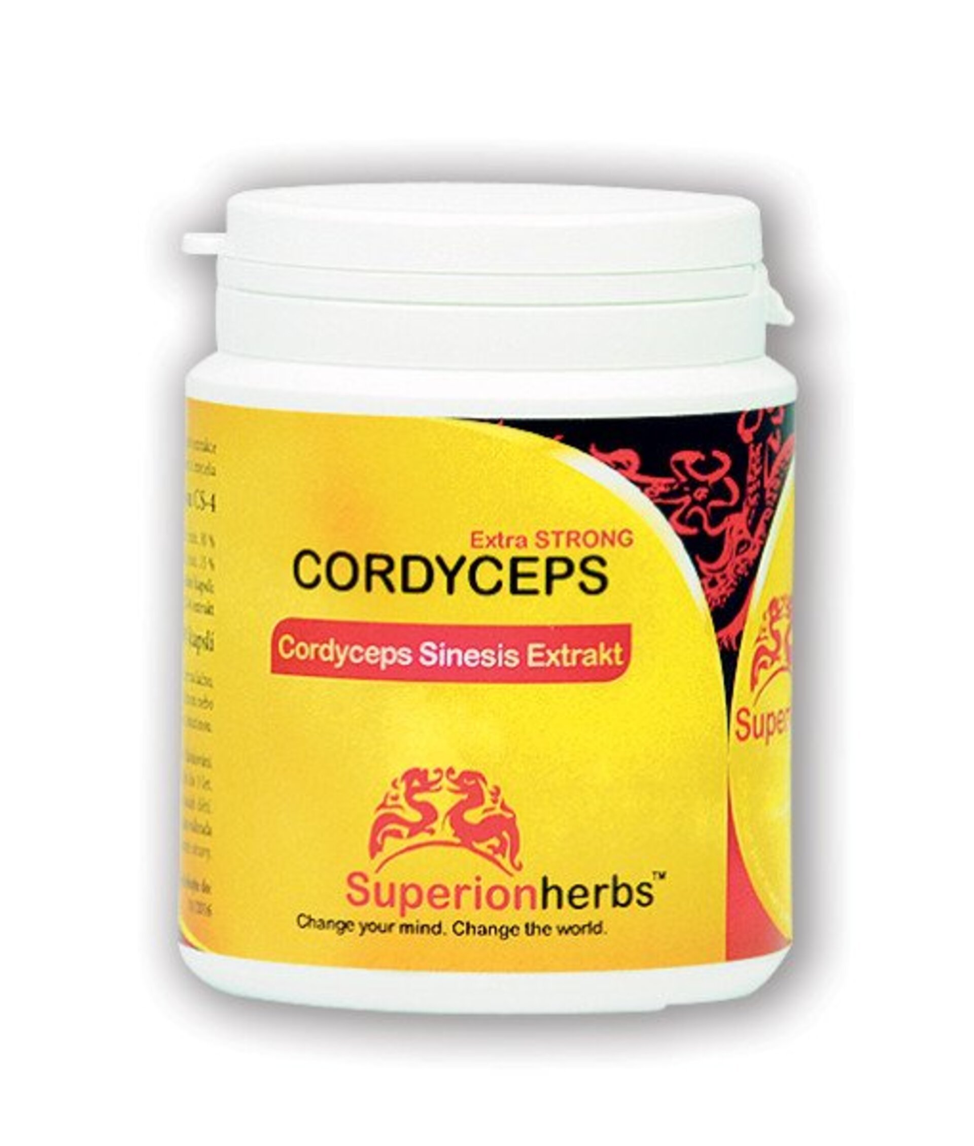 Levně SUPERIONHERBS Cordyceps, Extrakt 40% polysacharidů, 15% manitolu 90 kapslí