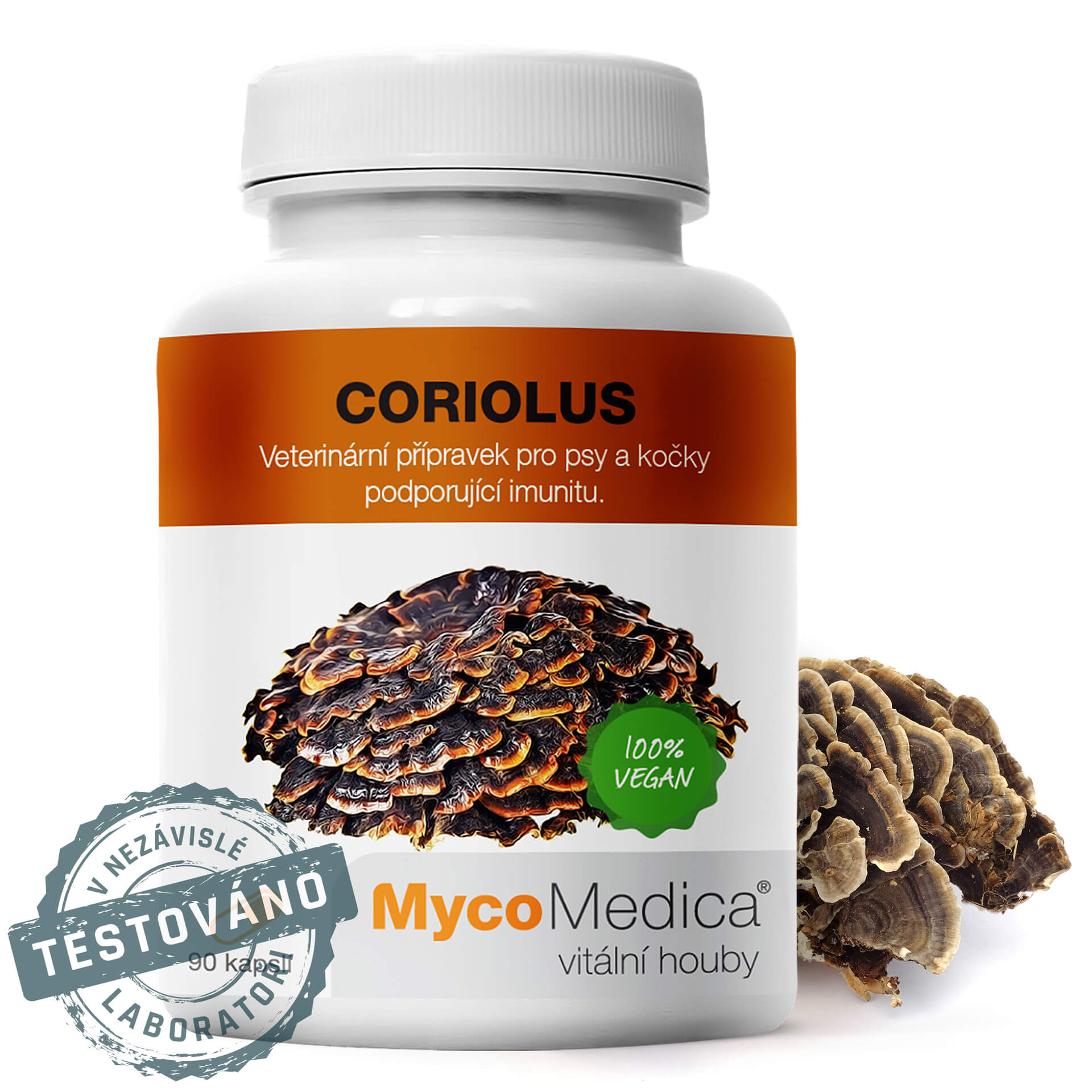 Levně MycoMedica Coriolus 90 rostlinných tablet