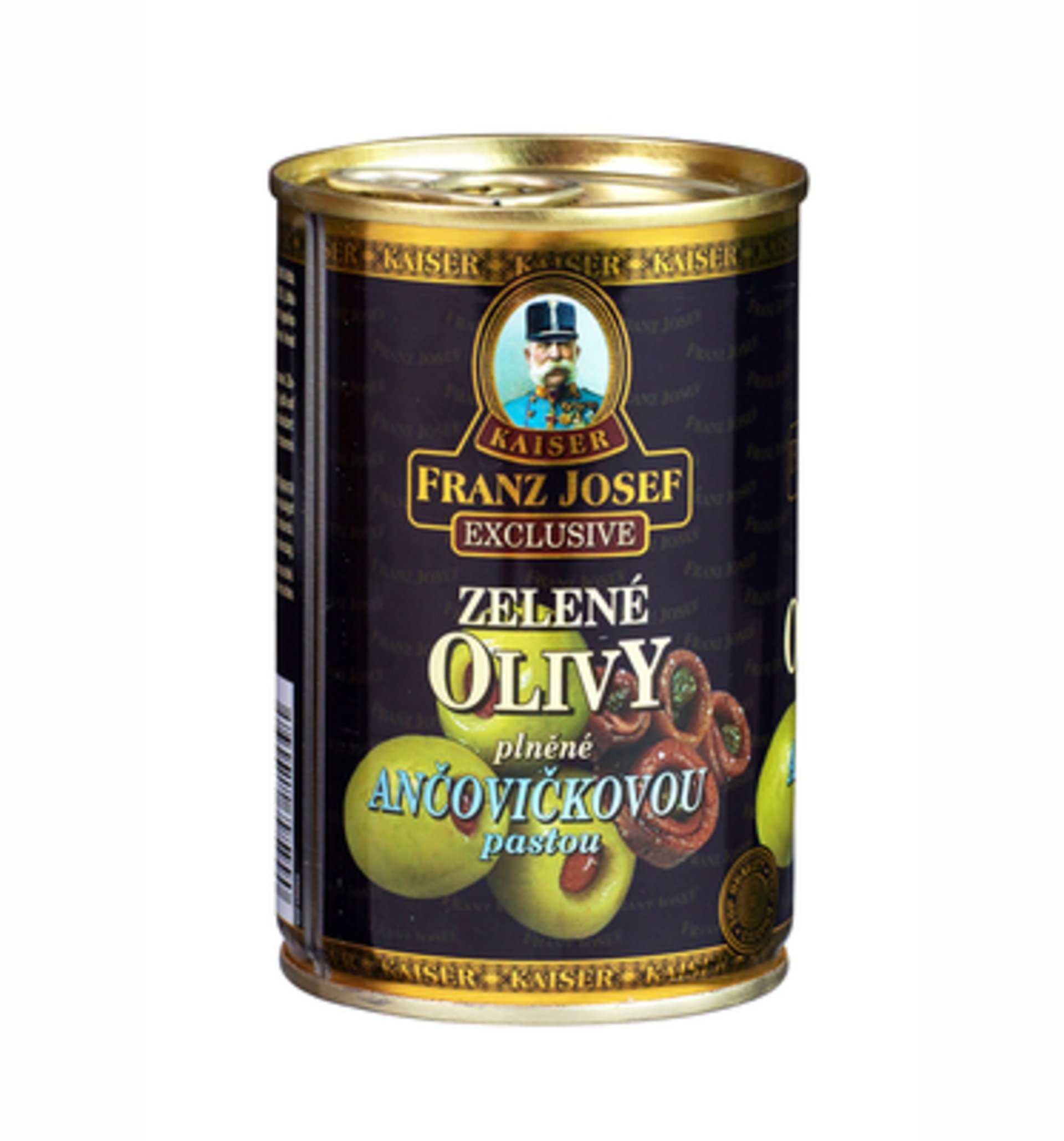 Levně Franz Josef Kaiser Olivy zelené plněné ančovičkou 300 g