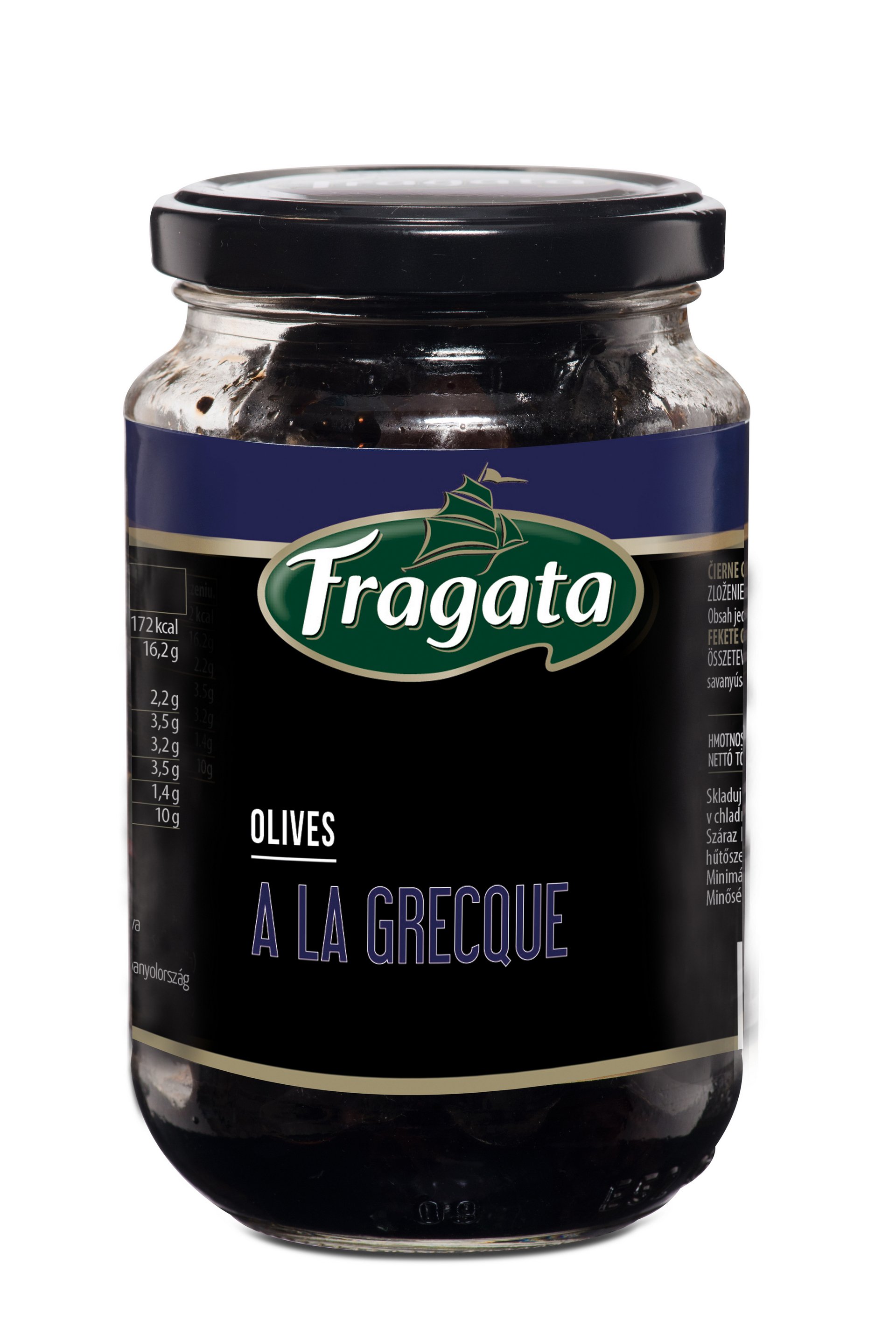 Levně Fragata Černé olivy s peckou na řecký způsob 250 g