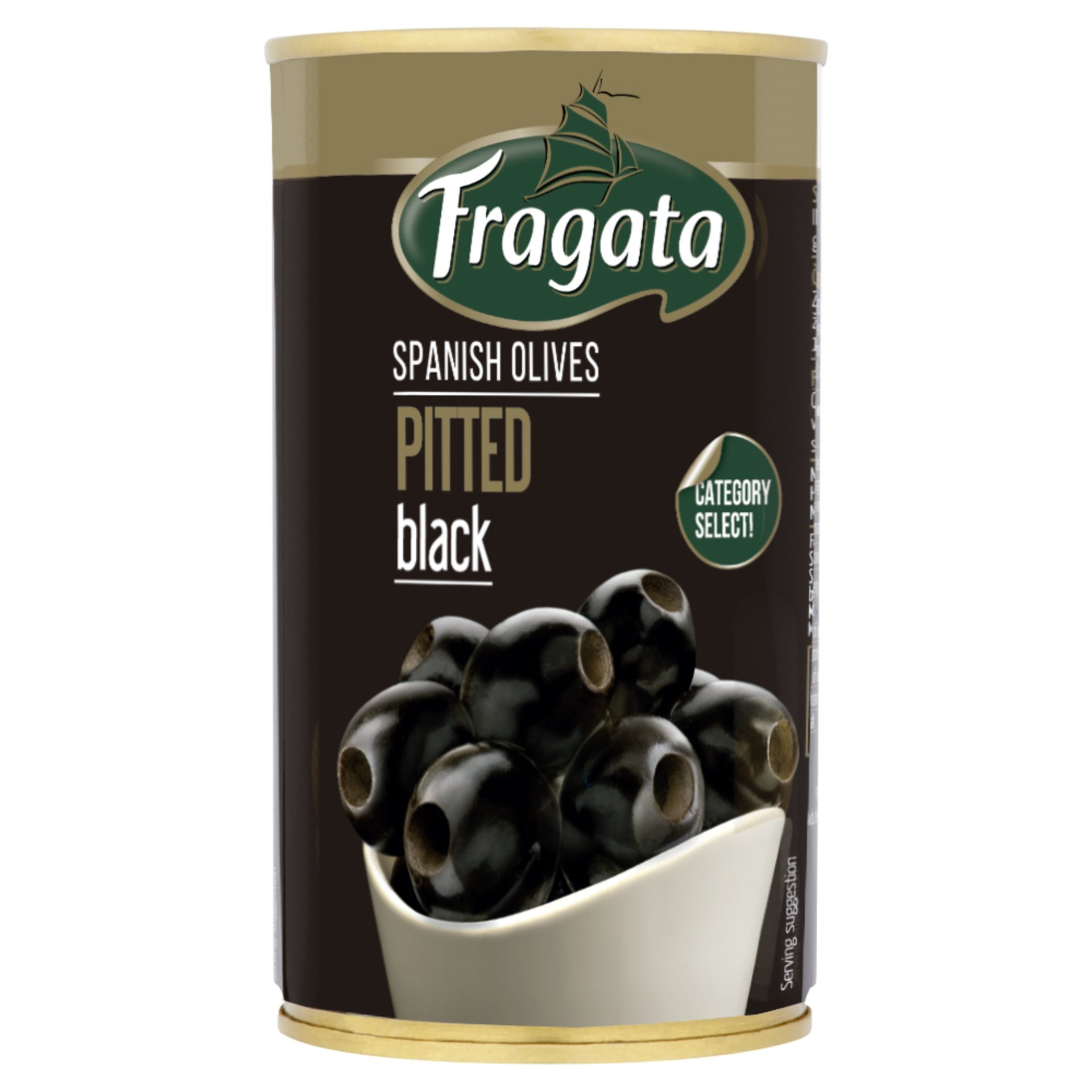 Levně Fragata Černé olivy bez pecky 350 g