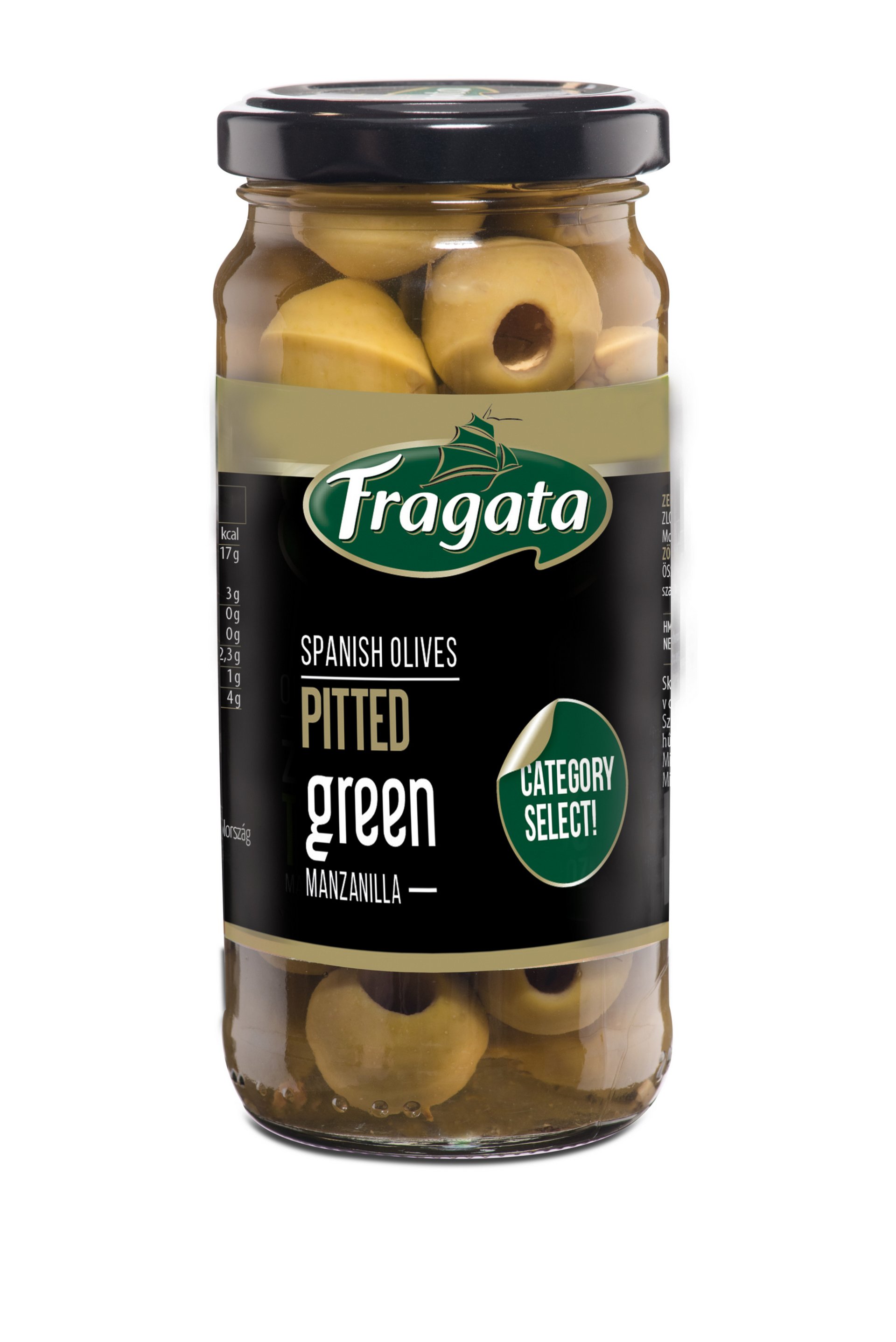 Levně Fragata Zelené olivy Manzanilla bez pecky 230 g