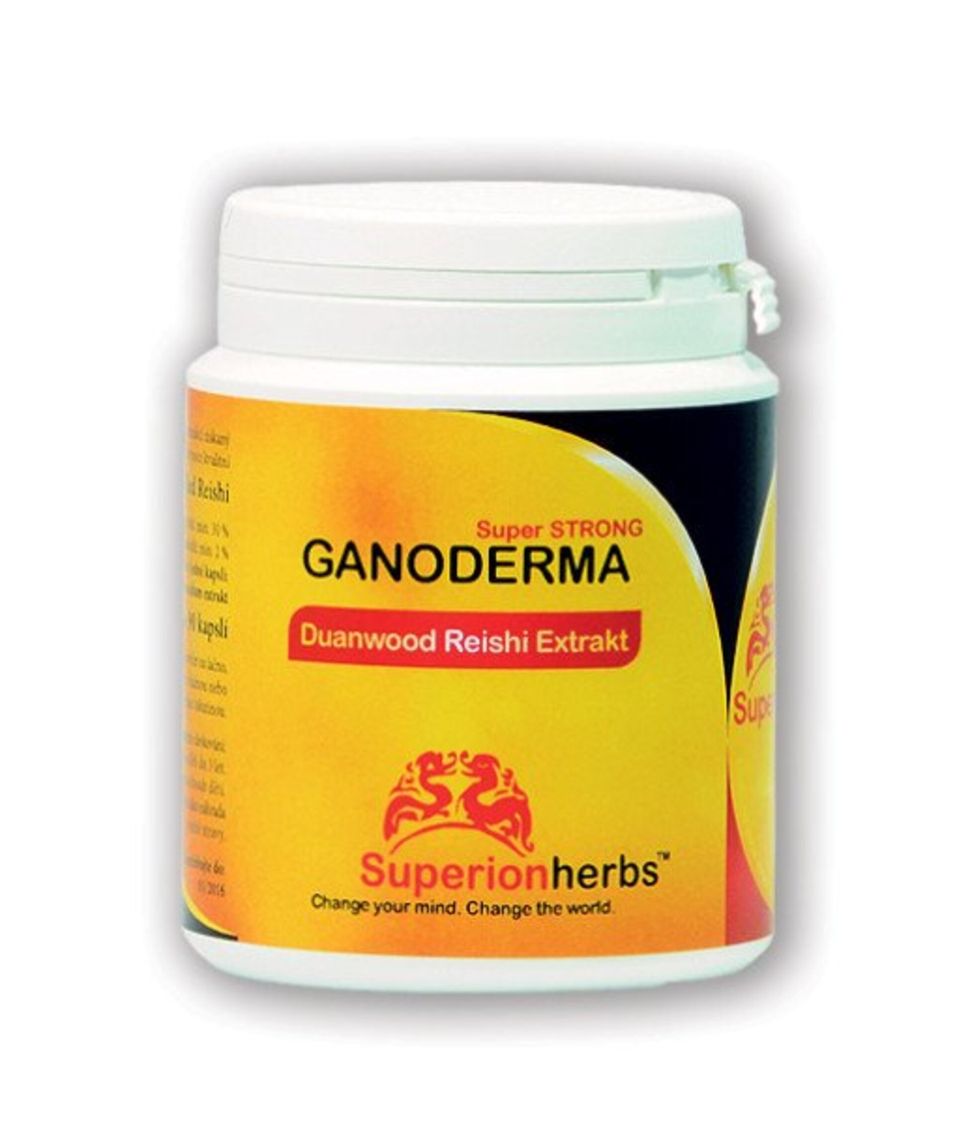 Levně SUPERIONHERBS Ganoderma, Duanwood Red Reishi, Extrakt 40% polysacharidů 90 kapslí