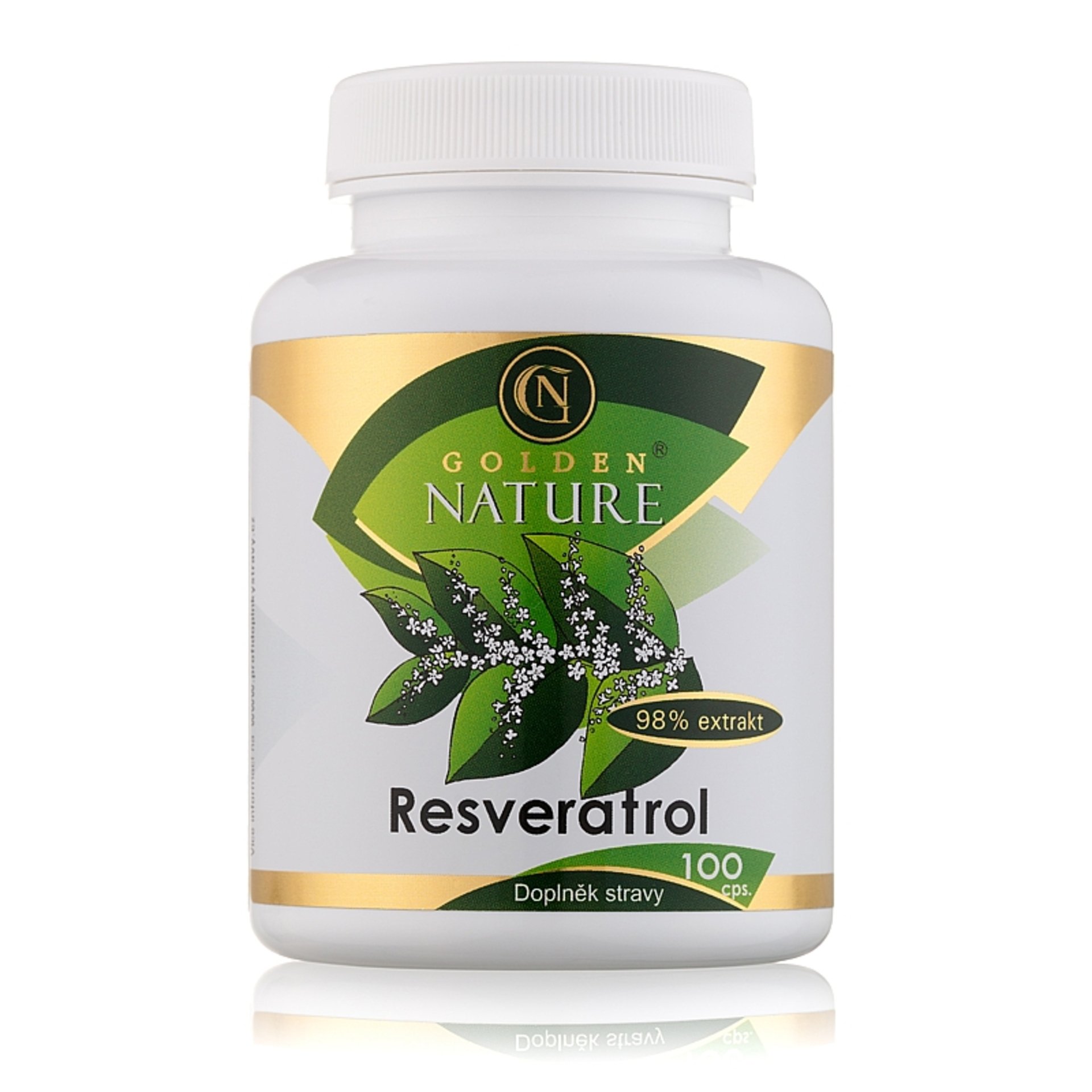 Levně Golden Nature Resveratrol 98 % 100 tablet