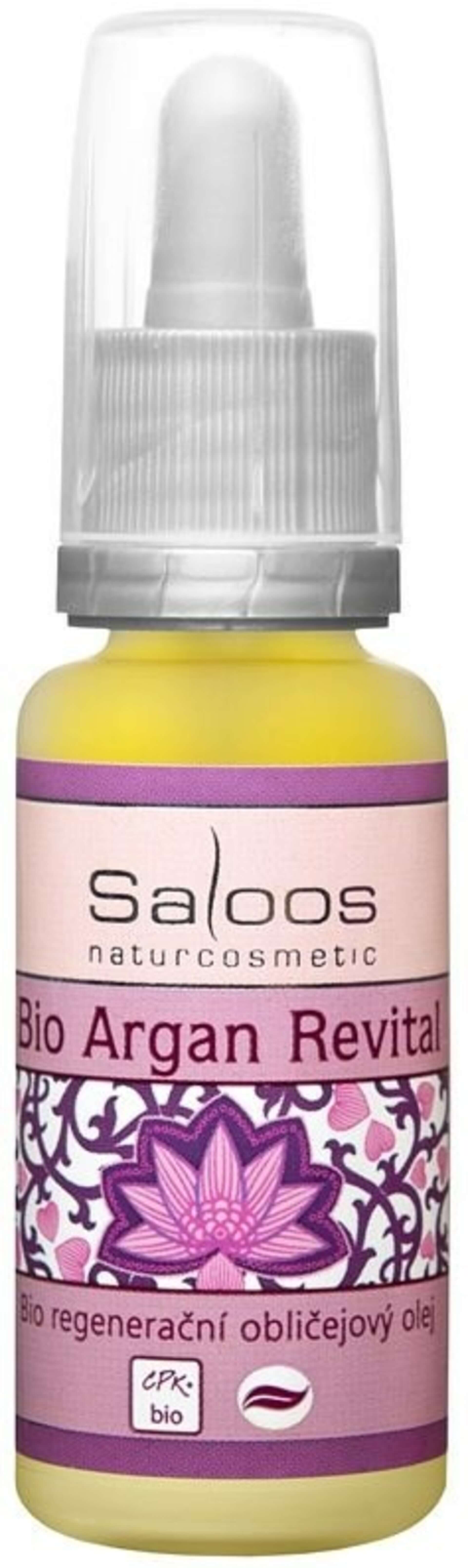 Levně Saloos Bio regenerační obličejový olej Argan Revital 20 ml