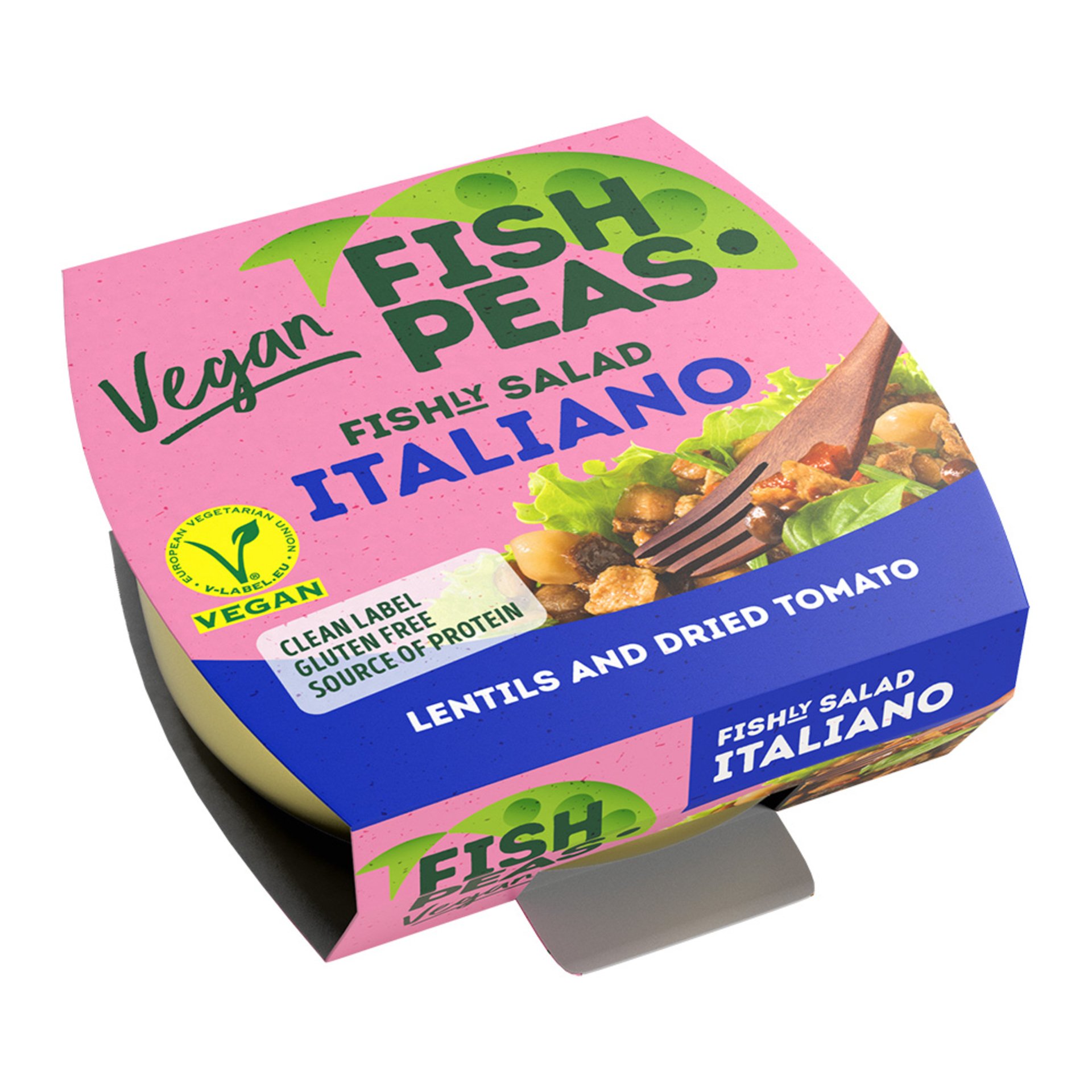 Levně Fish Peas Veganský salát s hrachovou bílkovinou Italiano 175 g