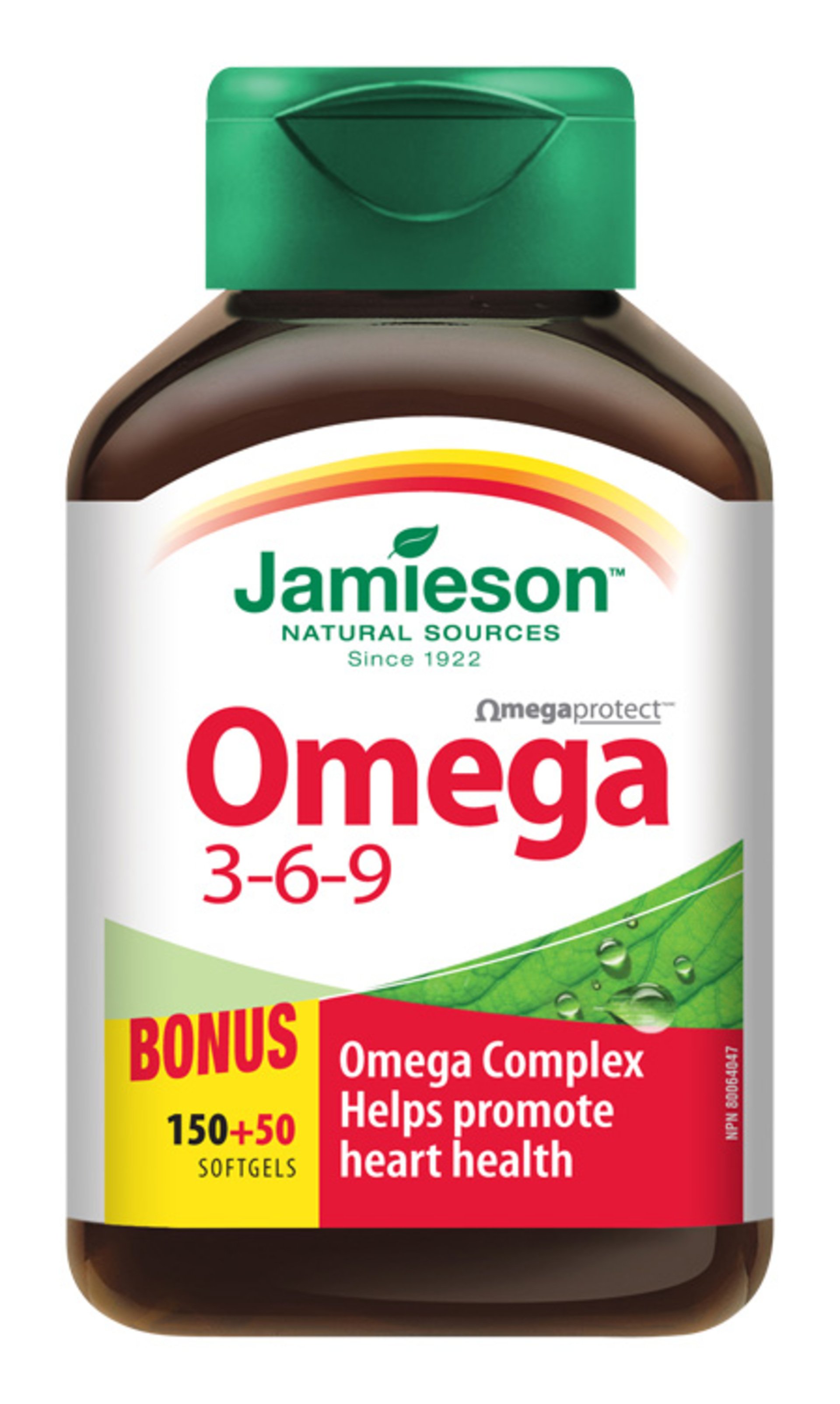 Levně Jamieson Omega 3-6-9 1200 mg 150+50 kapslí