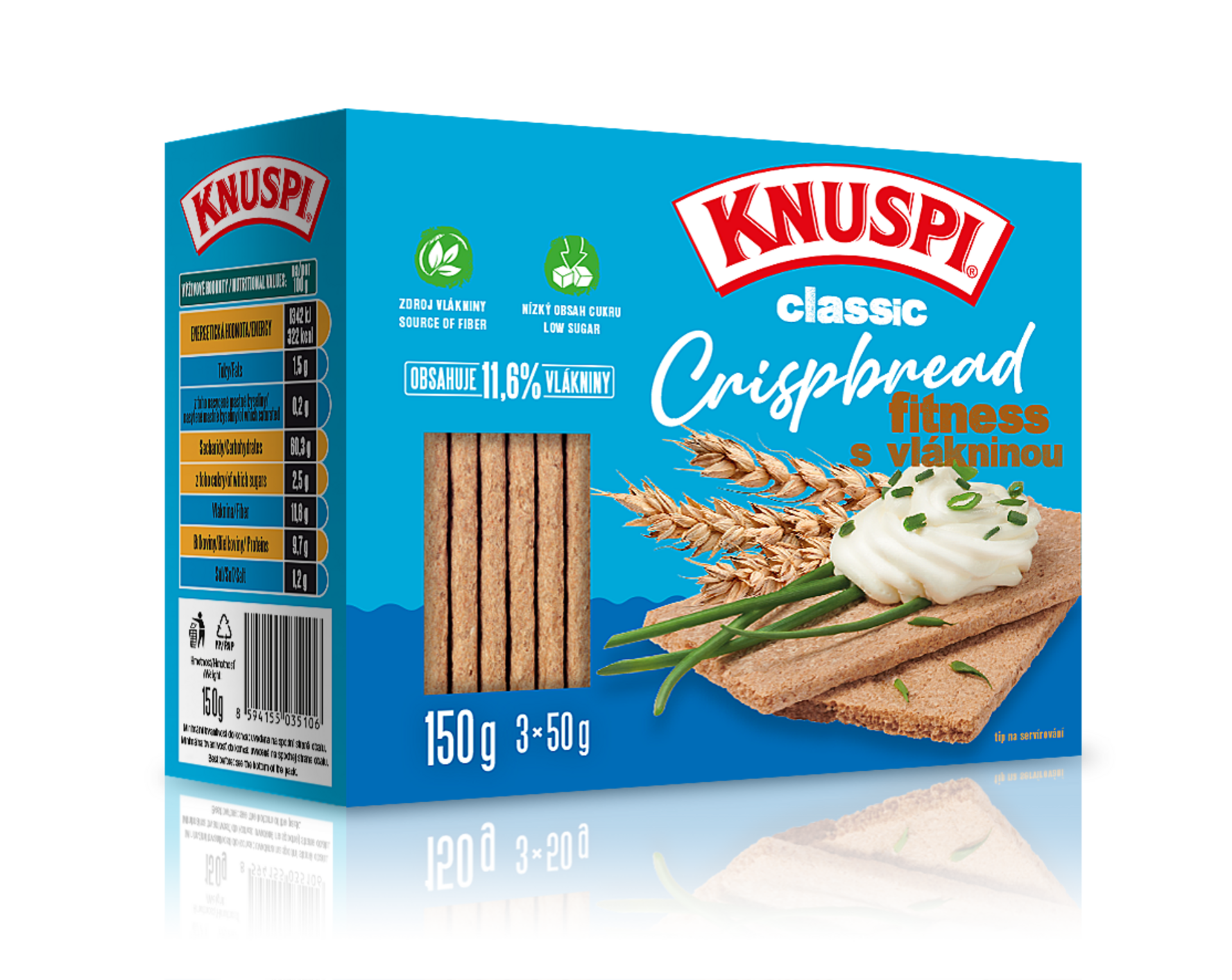 Levně Knuspi Crispbread 150 g fitness