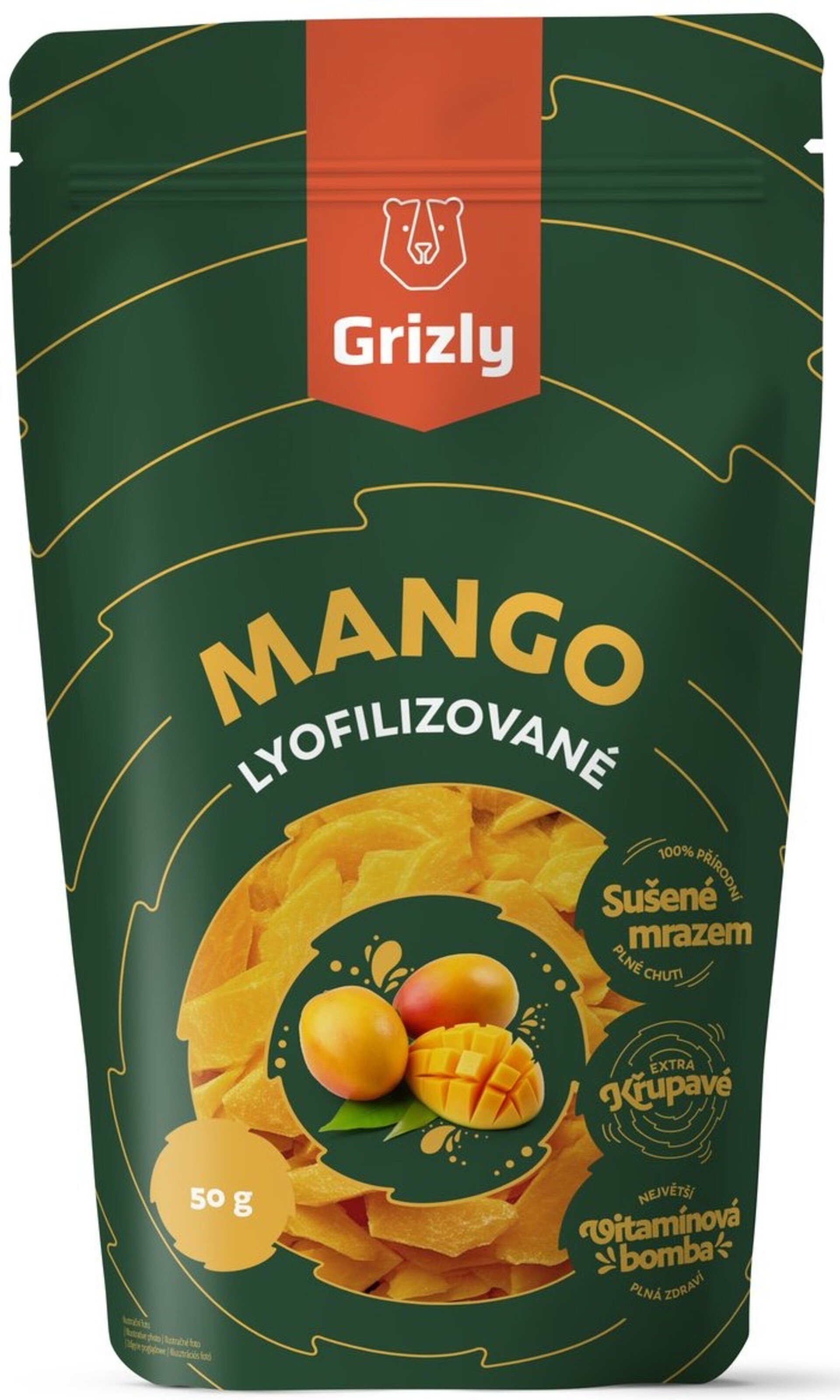 Levně GRIZLY Mango lyofilizované 50 g