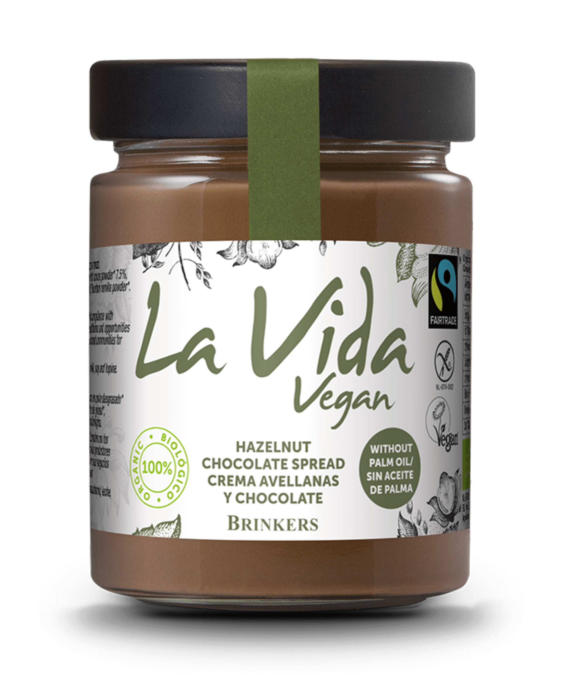 Levně La Vida Vegan Čokoládovo - lískooříšková pomazánka BIO 270 g