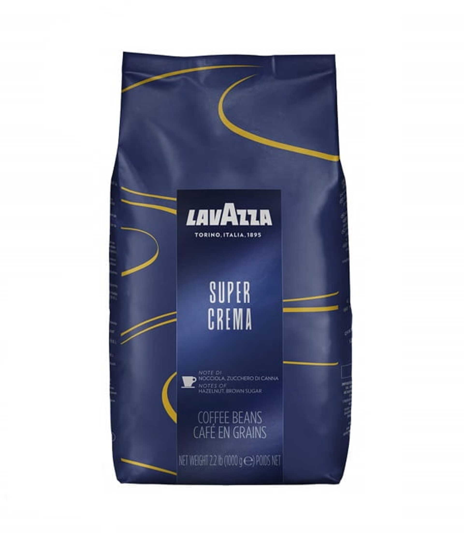 Levně Lavazza Super Crema - pražená zrnková káva 1000 g