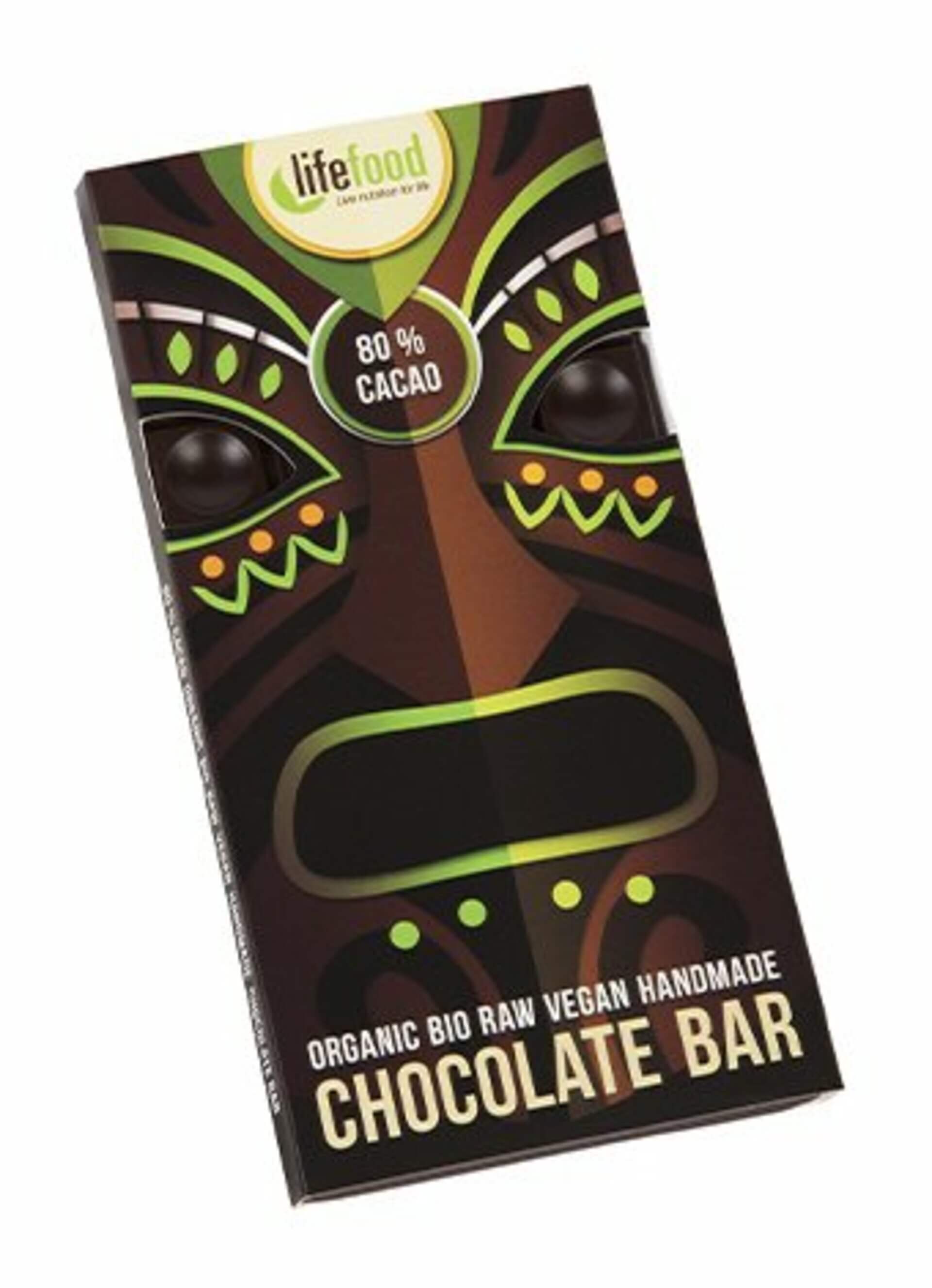 Levně Lifefood Čokoláda 80 % kakao BIO RAW 70 g