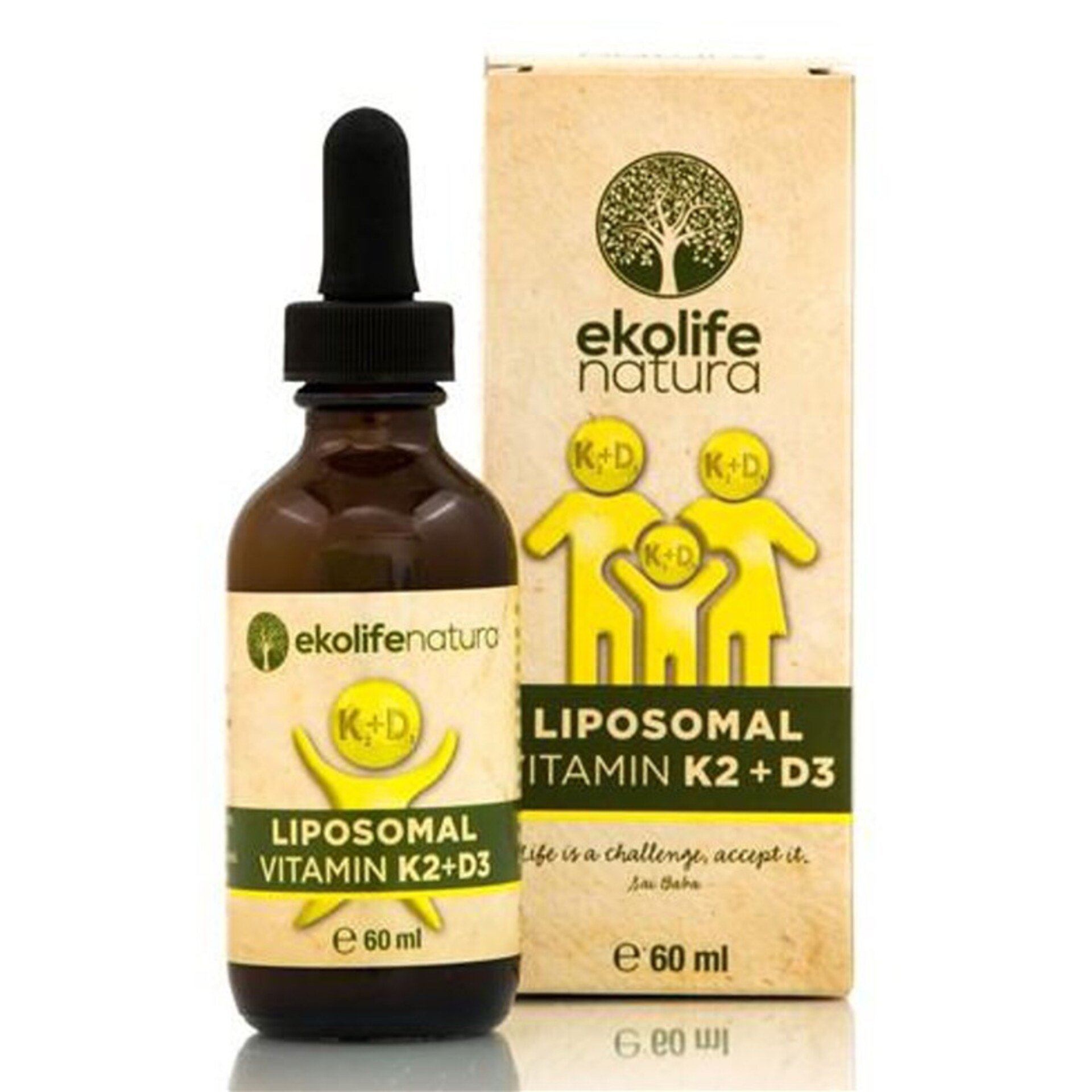 Levně Ekolife Natura Liposomal Vitamin K2 + D3 60 ml