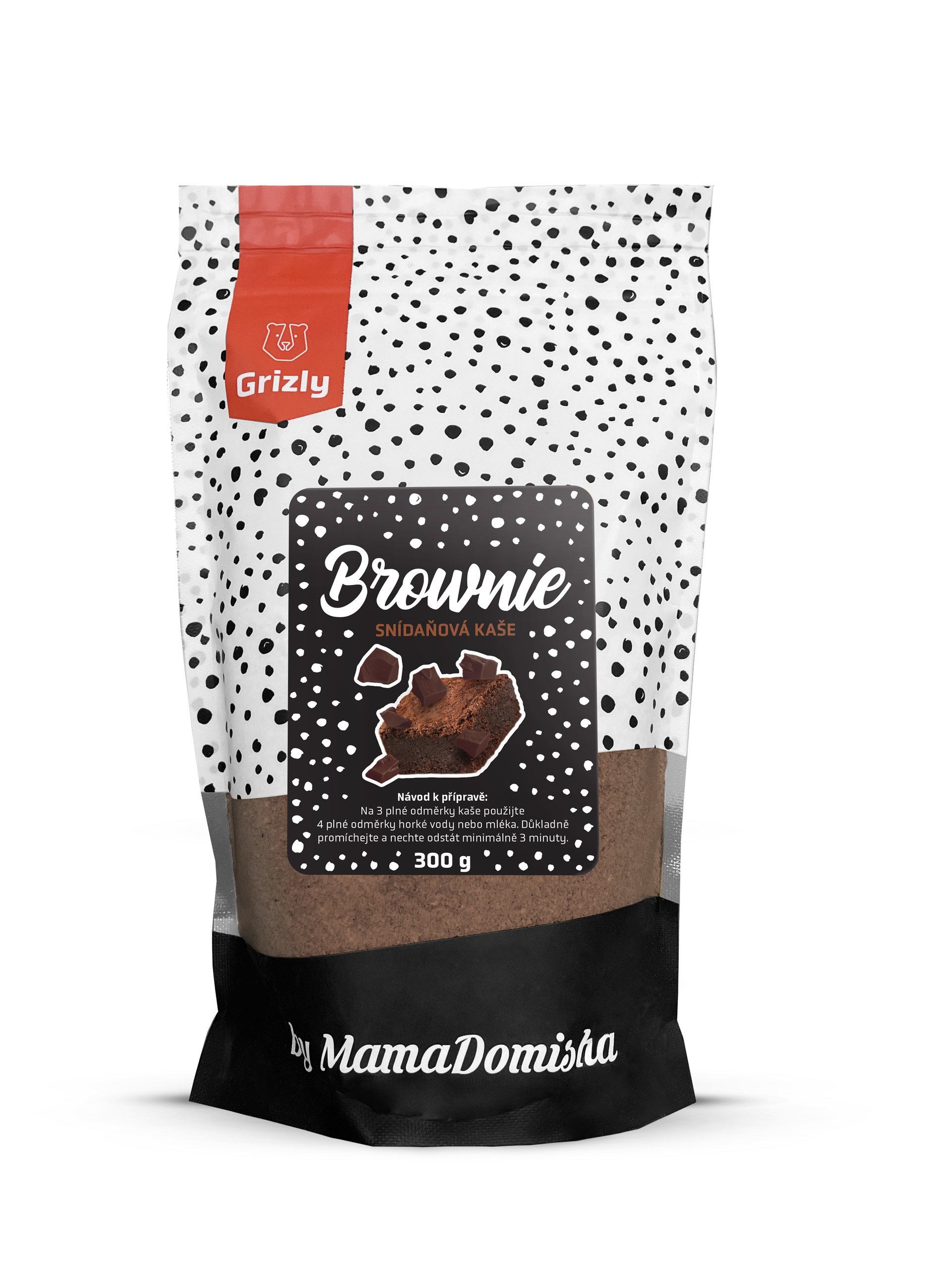 Levně GRIZLY Kaše Brownie by @mamadomisha 300 g